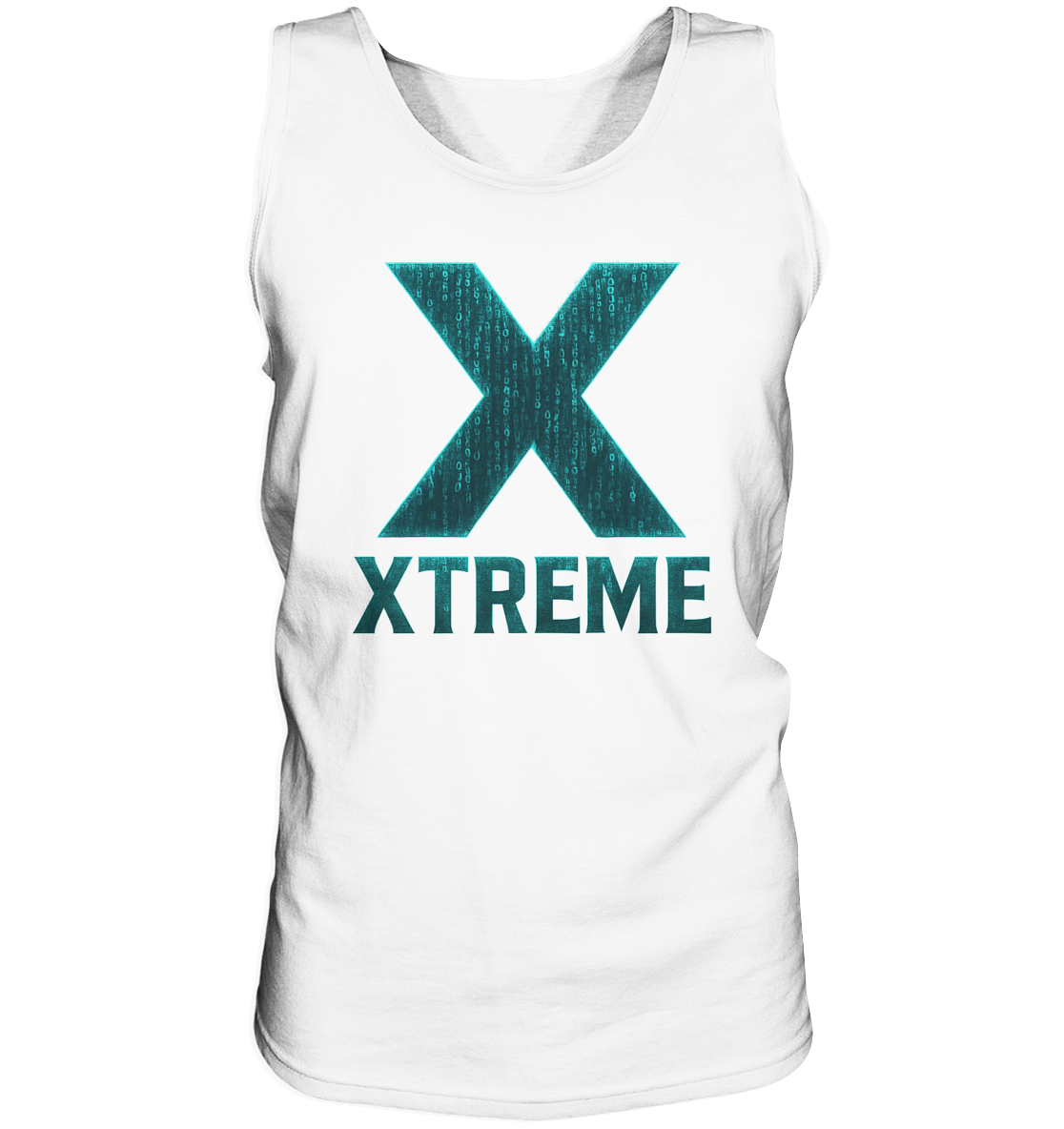Neon Cyber Tanktop Unisex – Cyber X - XTREME Vision – Weiß – S