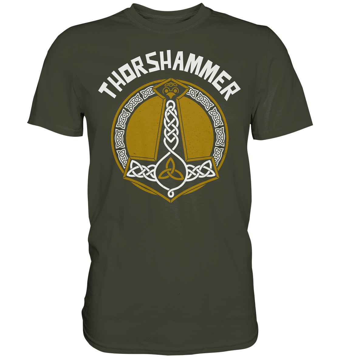 Premium Shirt Thorshammer Thor Germanien Germanen Götter Odin Wotan Geschenk - Picture 8 of 8