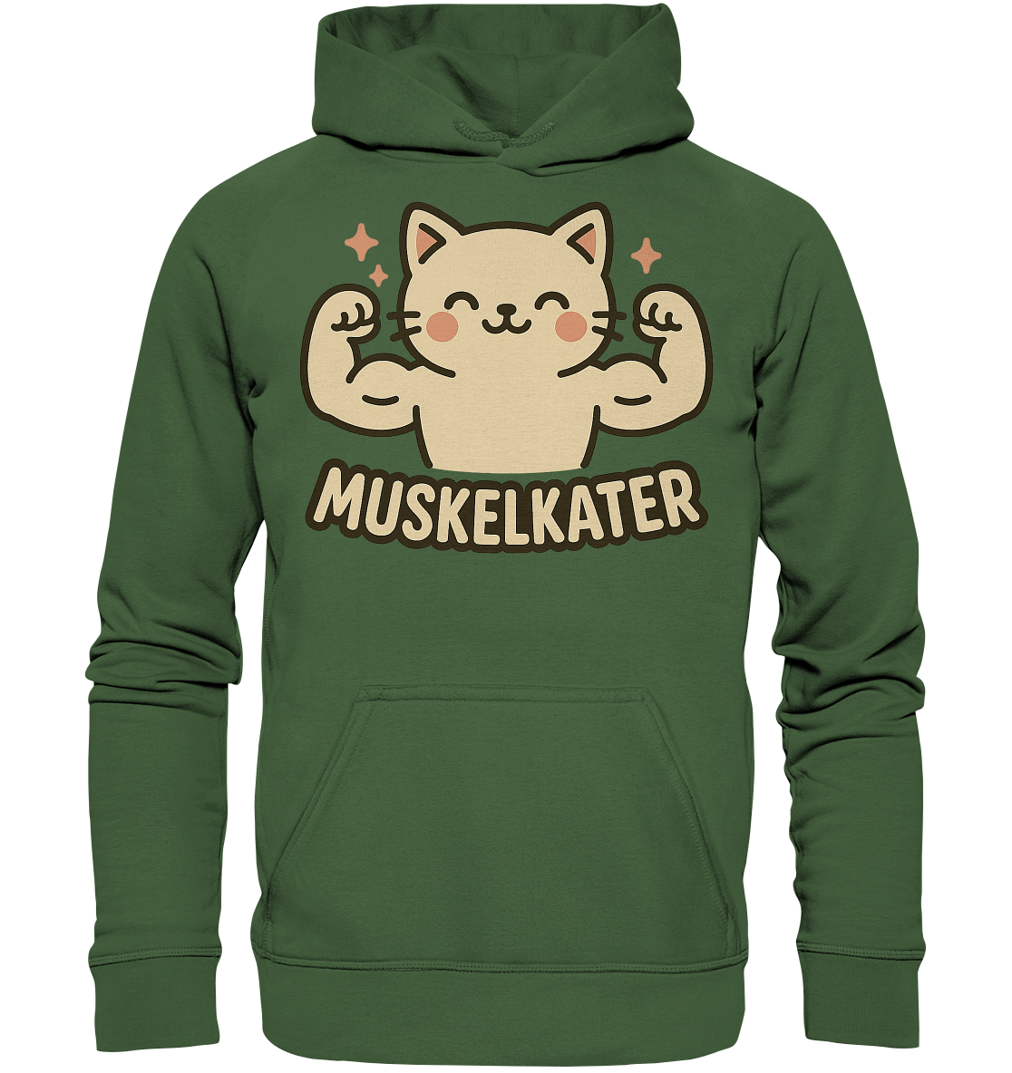 Muskelkater - Hoodie / Kapuzenpullover | Fitness Katze Gym Anime - Picture 13 of 25