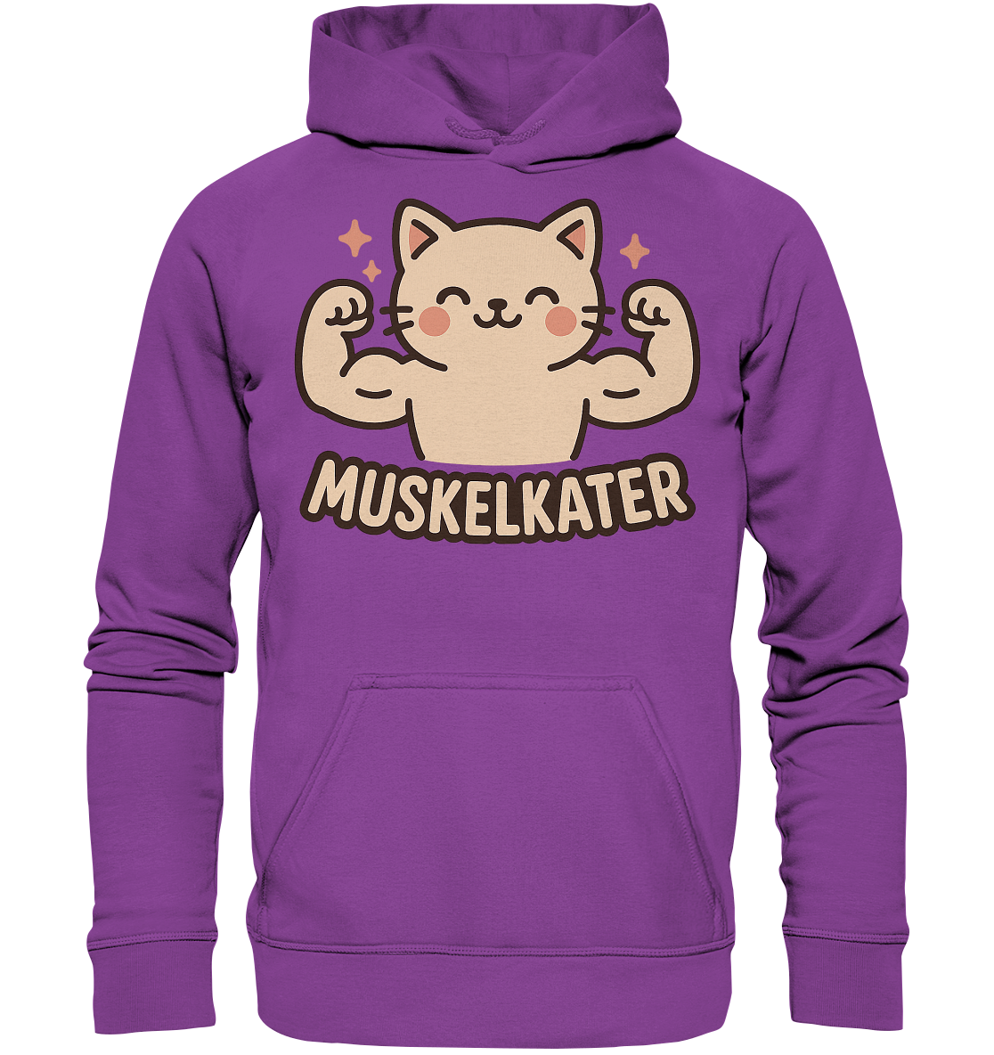 Muskelkater - Hoodie / Kapuzenpullover | Fitness Katze Gym Anime - Picture 21 of 25