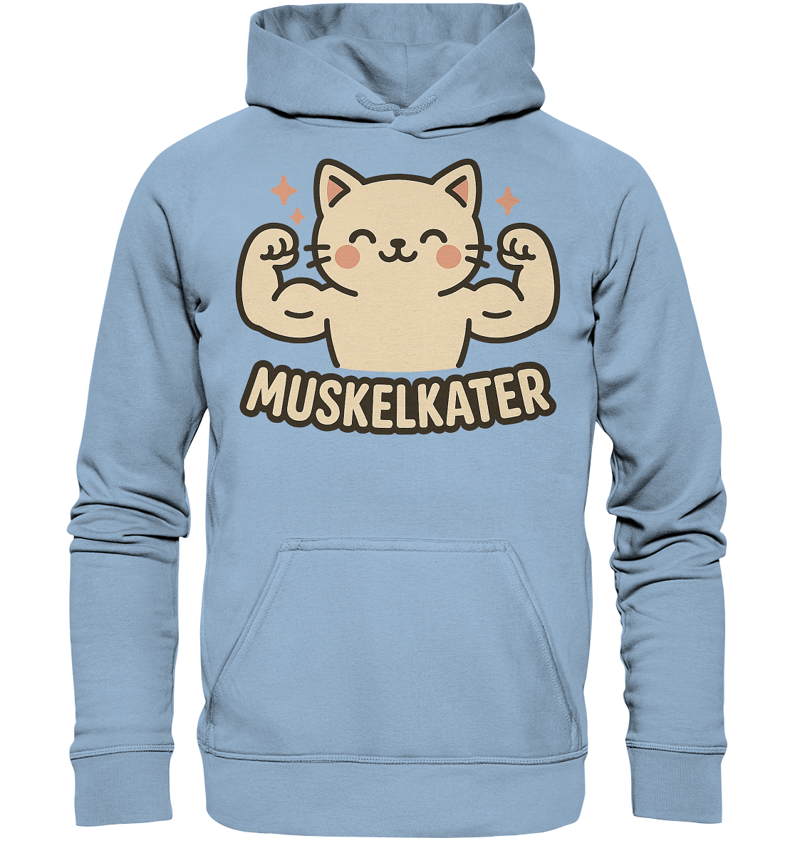 Muskelkater - Hoodie / Kapuzenpullover | Fitness Katze Gym Anime - Picture 23 of 25