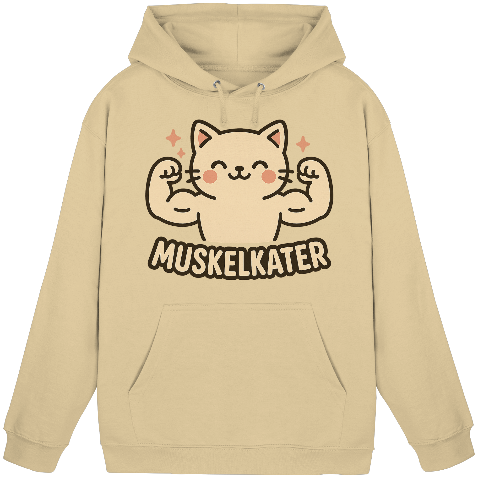 Muskelkater - Hoodie / Kapuzenpullover | Fitness Katze Gym Anime - Picture 9 of 25