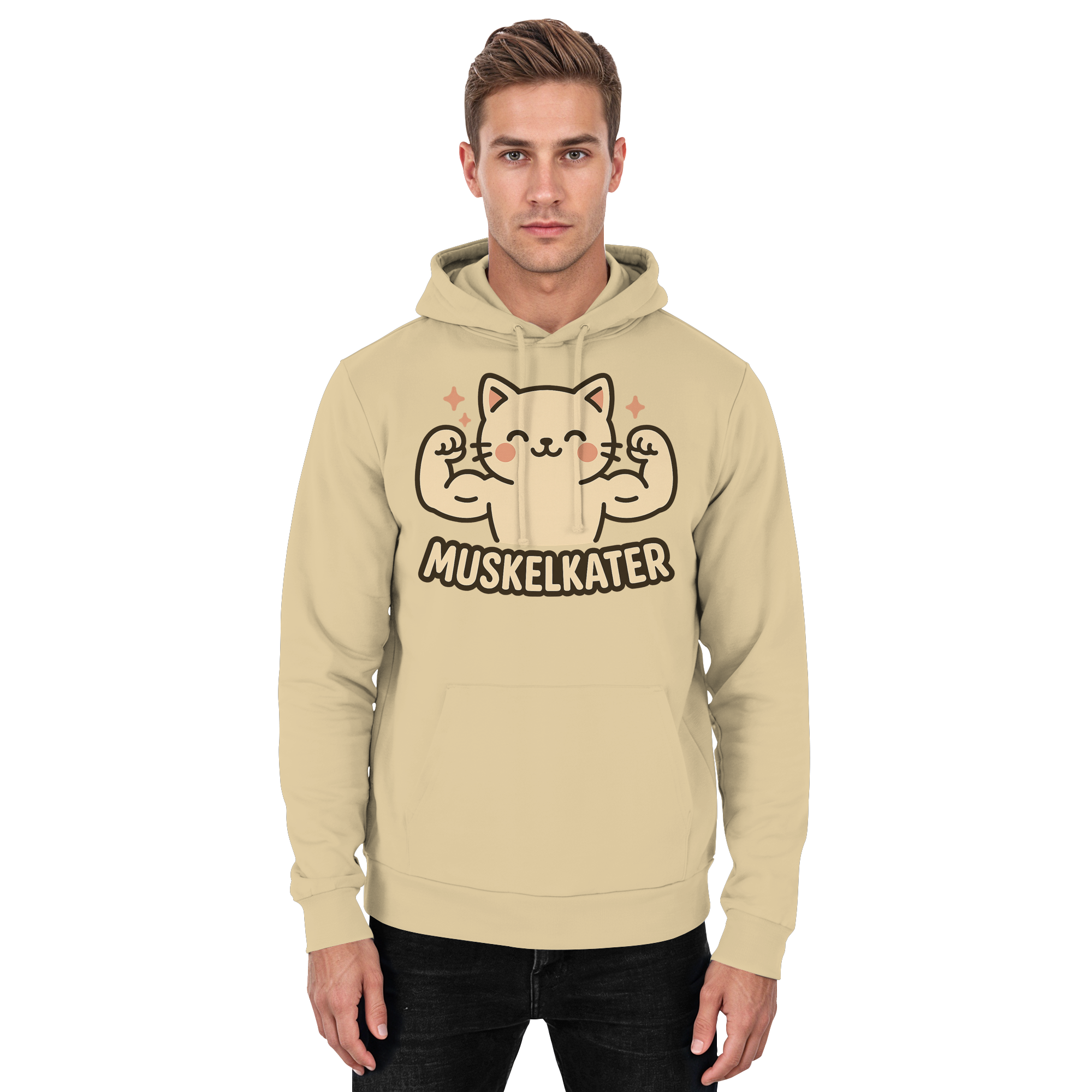Muskelkater - Hoodie / Kapuzenpullover | Fitness Katze Gym Anime - Picture 8 of 25