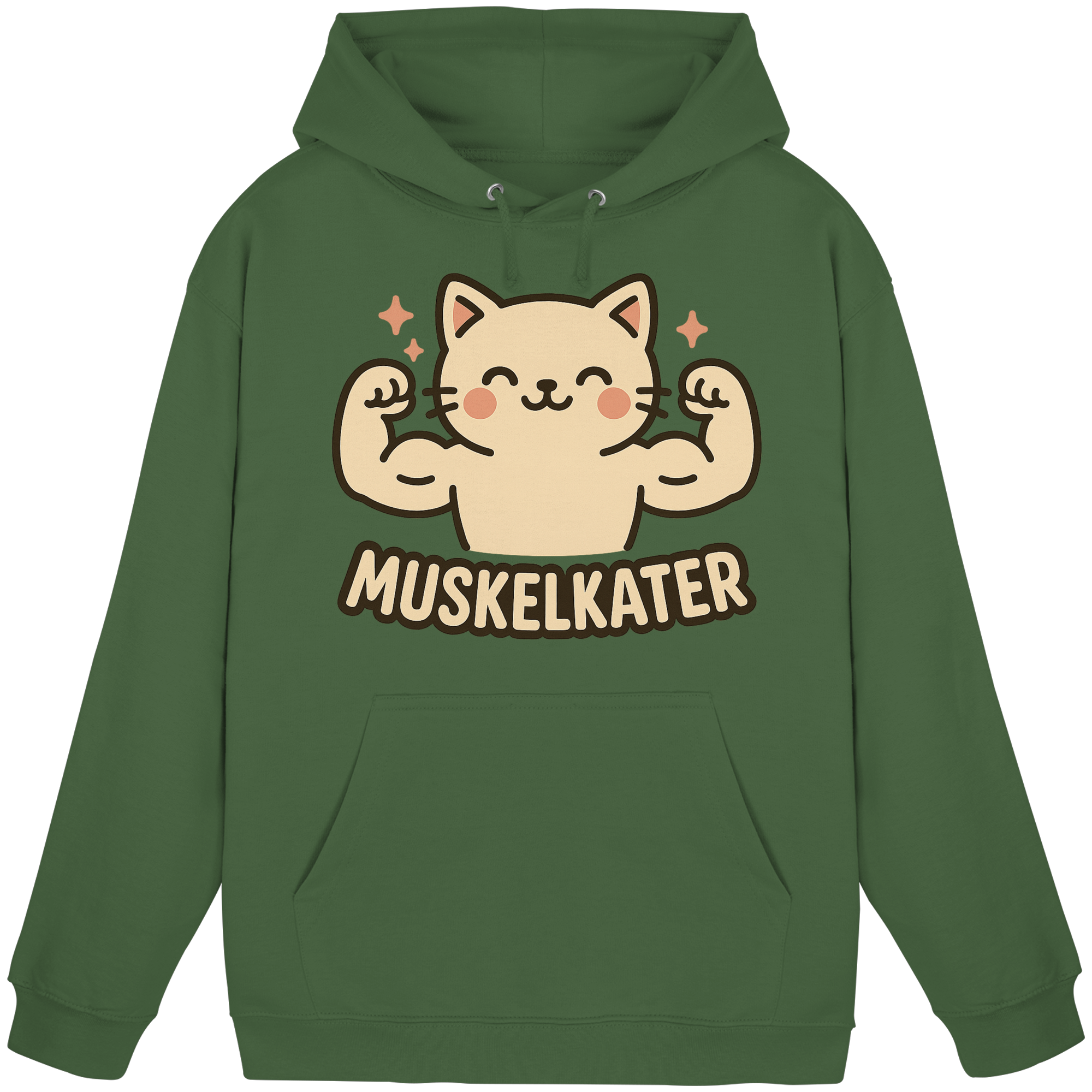 Muskelkater - Hoodie / Kapuzenpullover | Fitness Katze Gym Anime - Picture 12 of 25