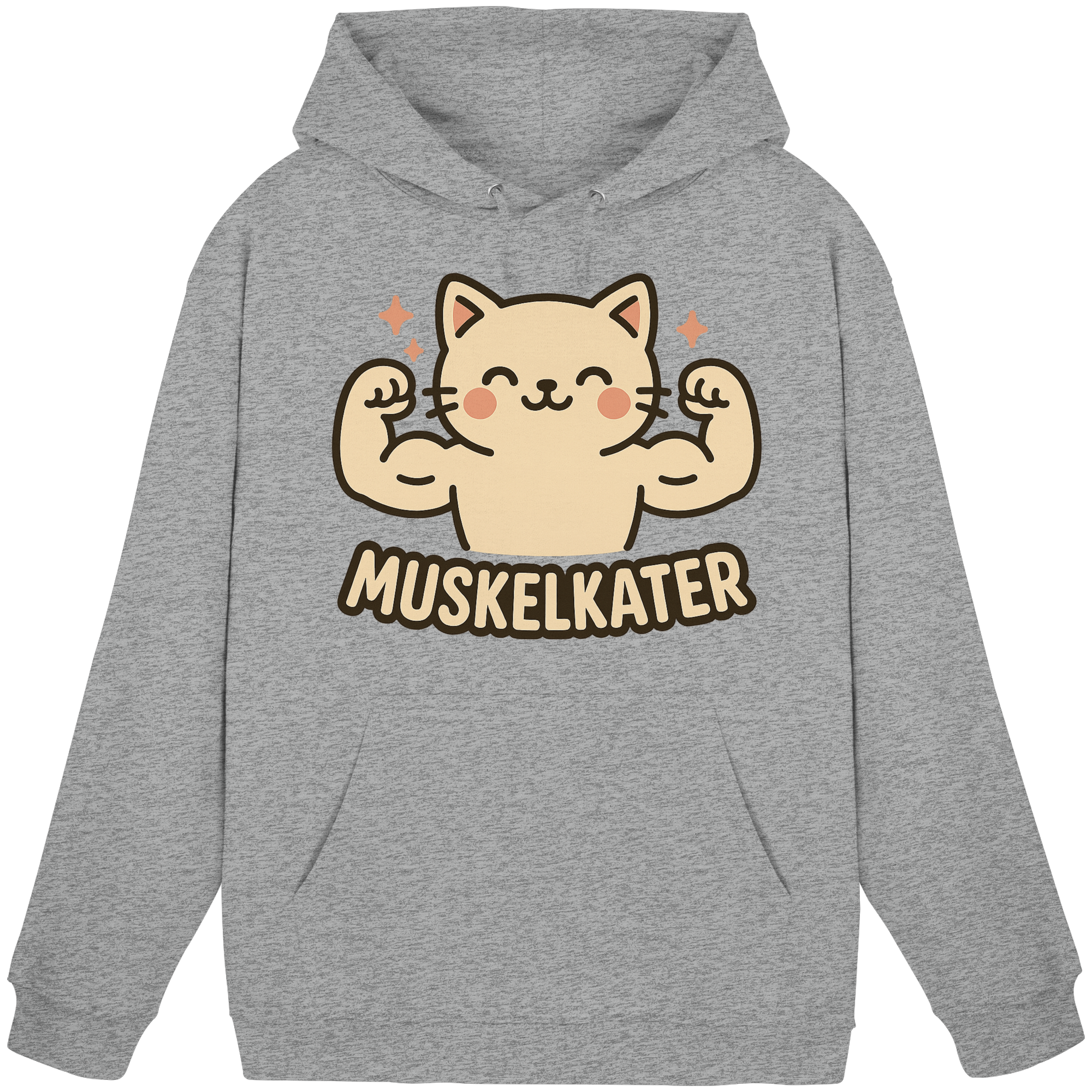 Muskelkater - Hoodie / Kapuzenpullover | Fitness Katze Gym Anime - Picture 16 of 25