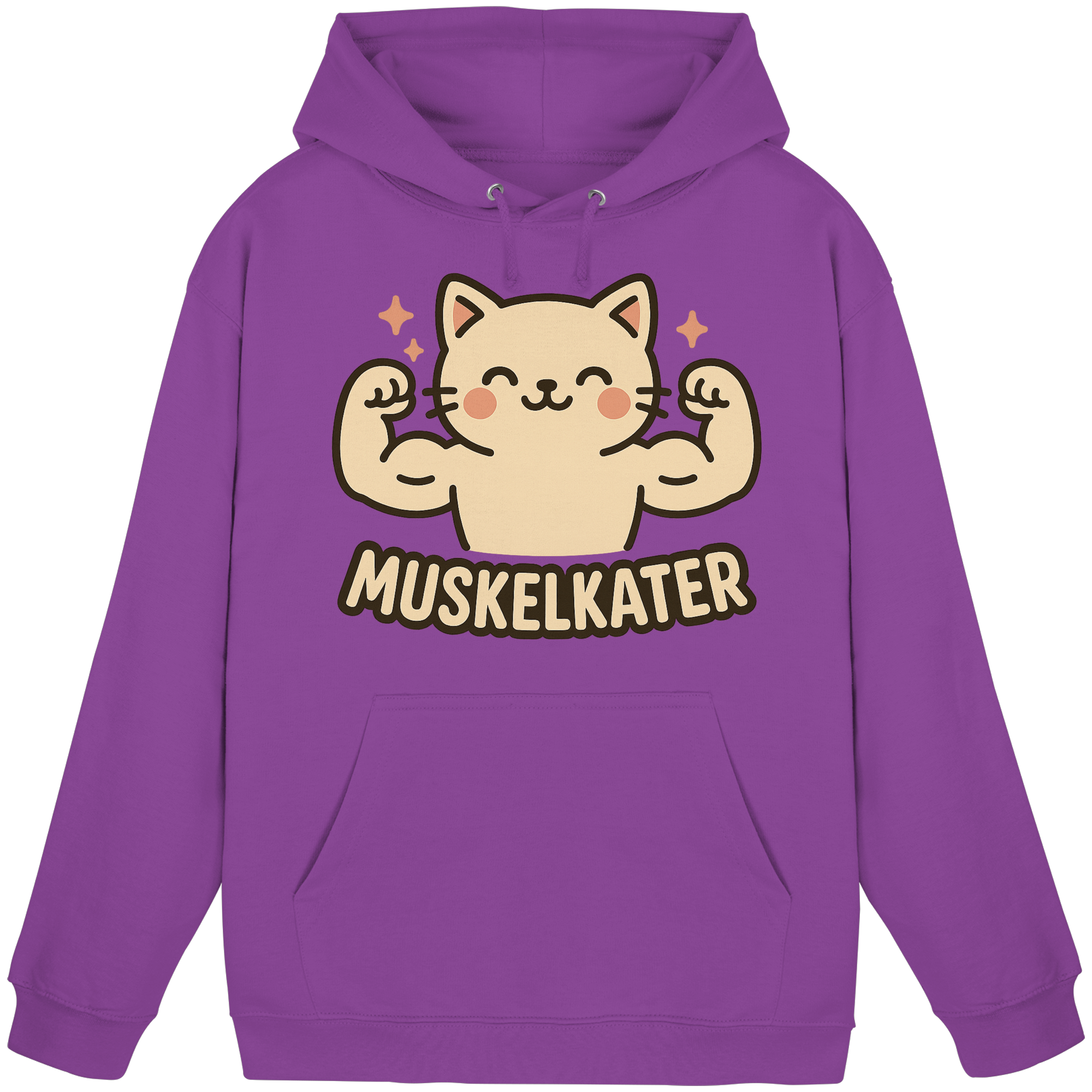 Muskelkater - Hoodie / Kapuzenpullover | Fitness Katze Gym Anime - Picture 20 of 25