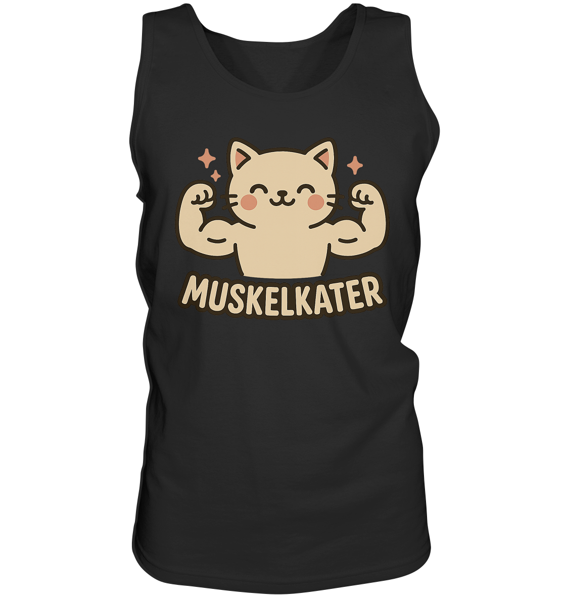 Muskelkater - Herren Tank-Top Shirt | Fitness Katze Gym Kraftsport Anime - Imagen 2 de 16