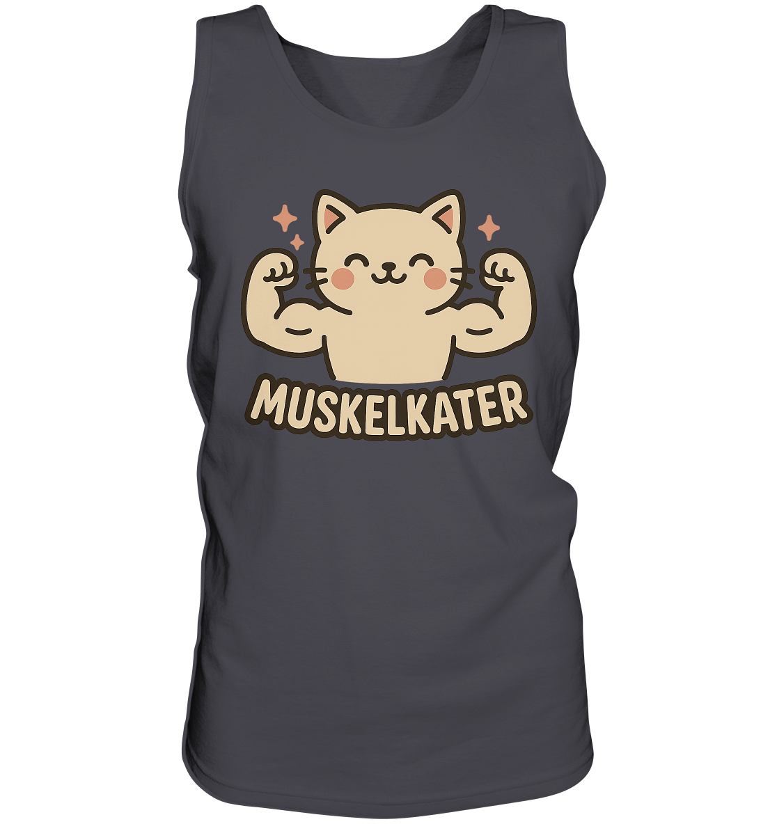 Muskelkater - Herren Tank-Top Shirt | Fitness Katze Gym Kraftsport Anime - Imagen 5 de 16