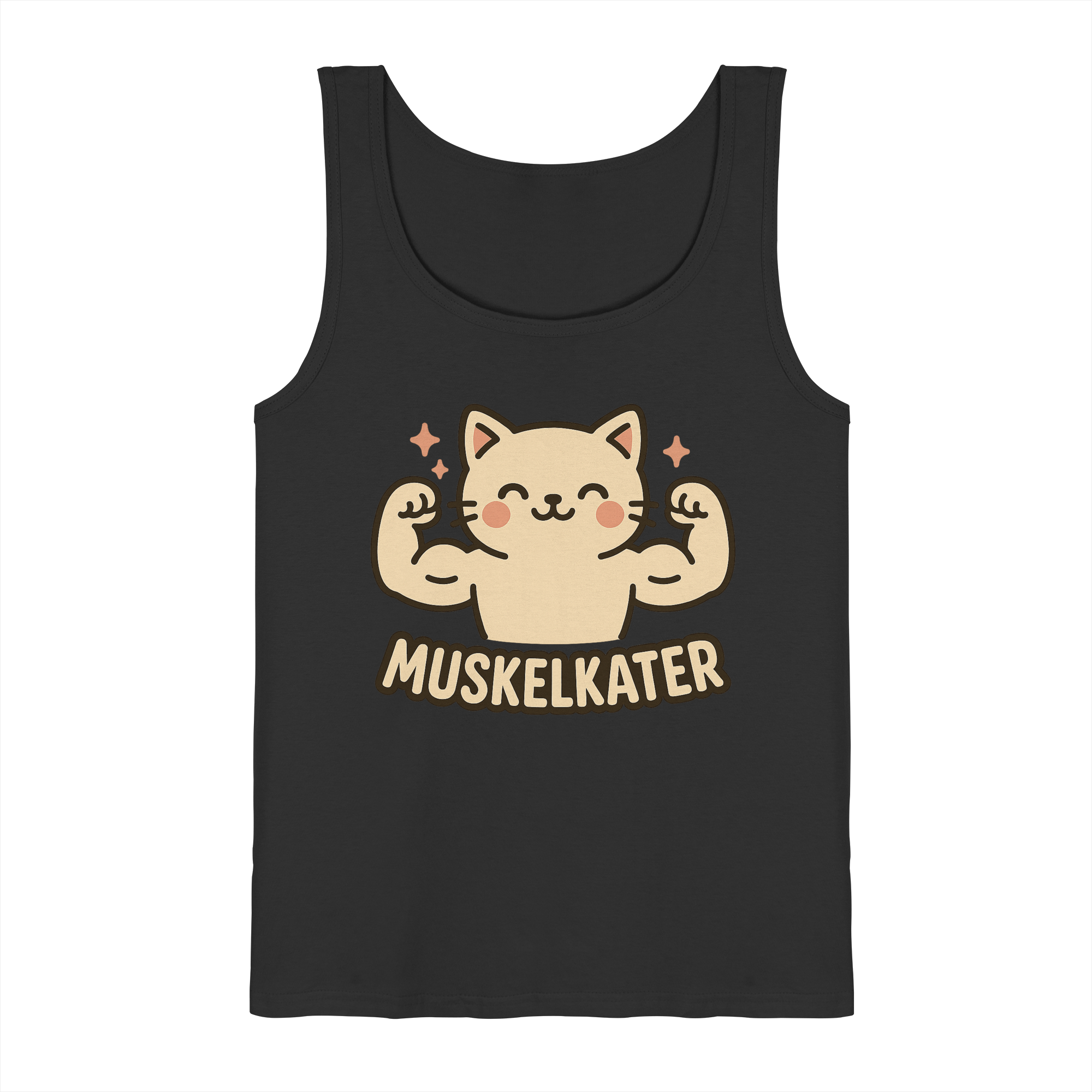 Muskelkater - Herren Tank-Top Shirt | Fitness Katze Gym Kraftsport Anime - Imagen 3 de 16