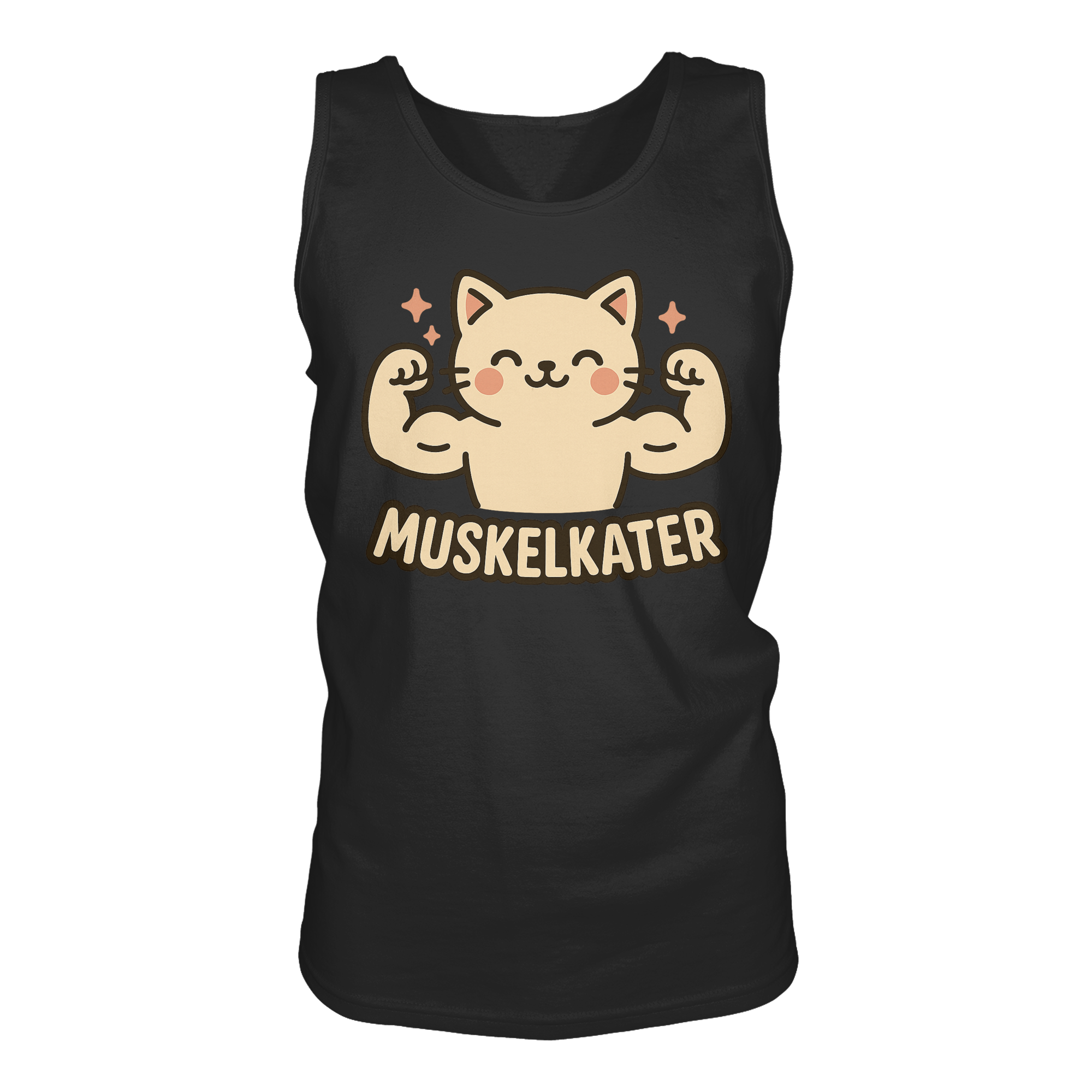Muskelkater - Herren Tank-Top Shirt | Fitness Katze Gym Kraftsport Anime - Imagen 4 de 16