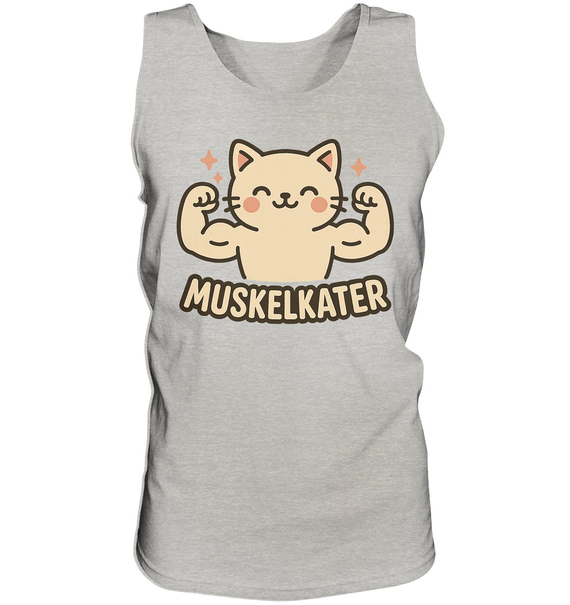 Muskelkater - Herren Tank-Top Shirt | Fitness Katze Gym Kraftsport Anime - Imagen 11 de 16