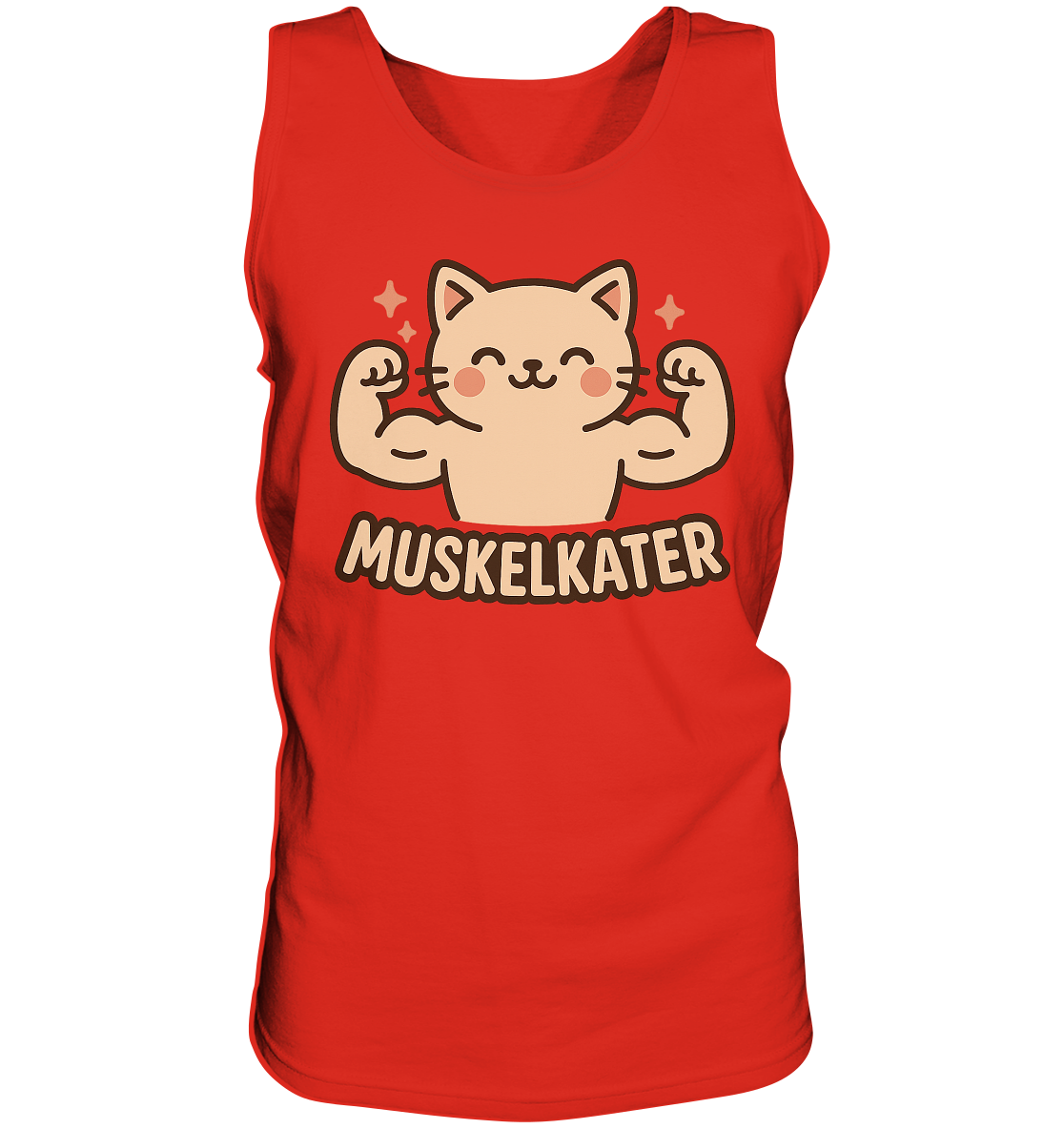 Muskelkater - Herren Tank-Top Shirt | Fitness Katze Gym Kraftsport Anime - Imagen 8 de 16