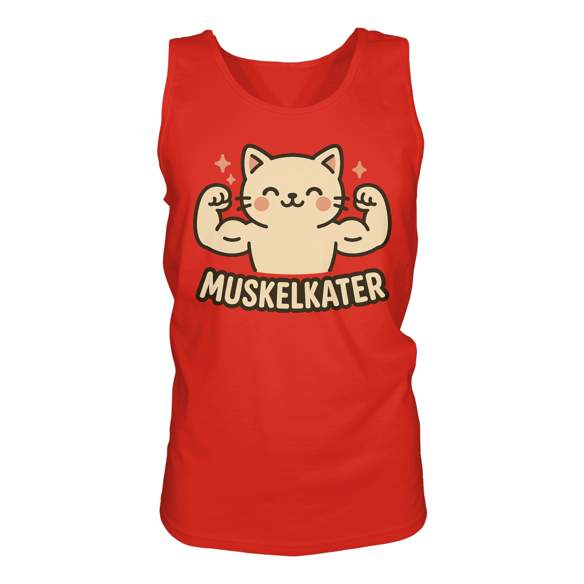 Muskelkater - Herren Tank-Top Shirt | Fitness Katze Gym Kraftsport Anime - Imagen 10 de 16