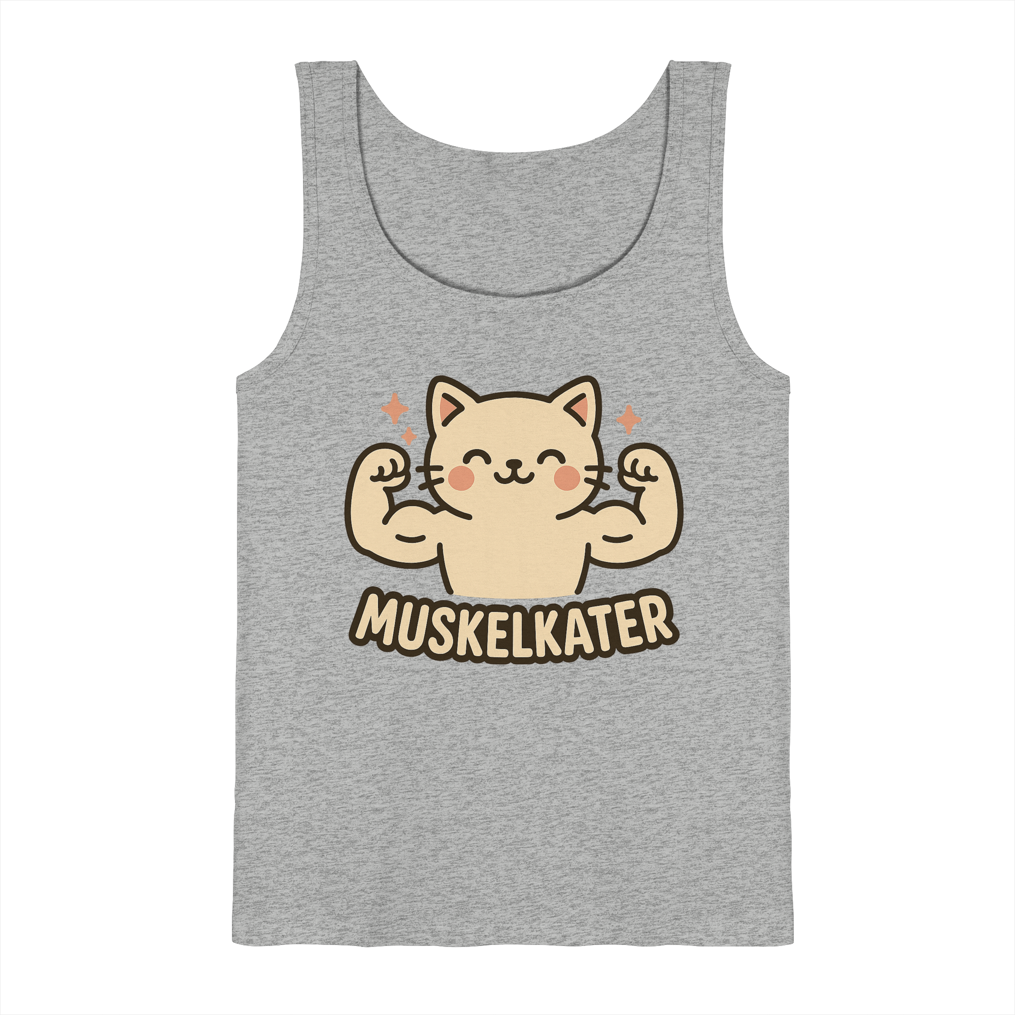 Muskelkater - Herren Tank-Top Shirt | Fitness Katze Gym Kraftsport Anime - Imagen 12 de 16