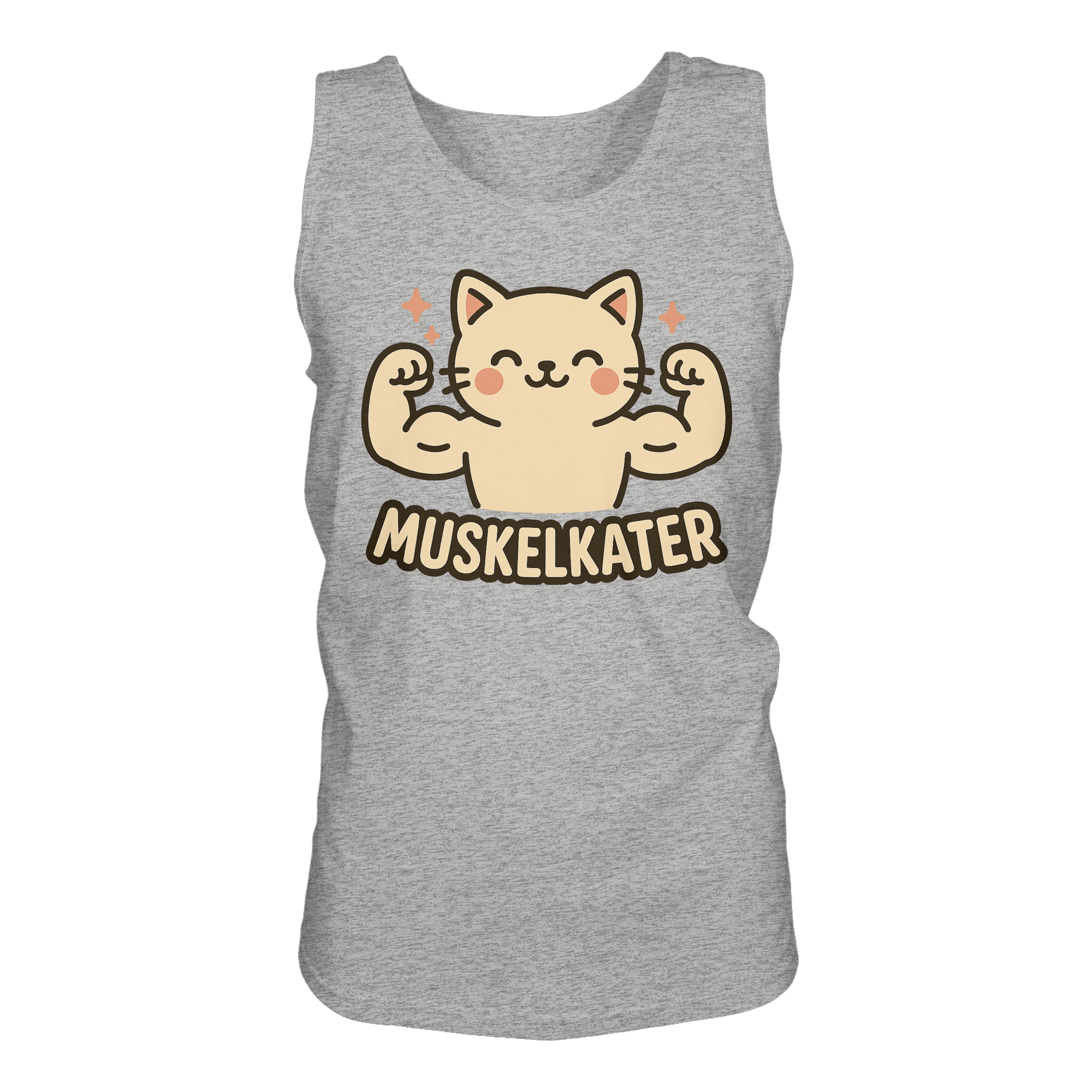 Muskelkater - Herren Tank-Top Shirt | Fitness Katze Gym Kraftsport Anime - Imagen 13 de 16