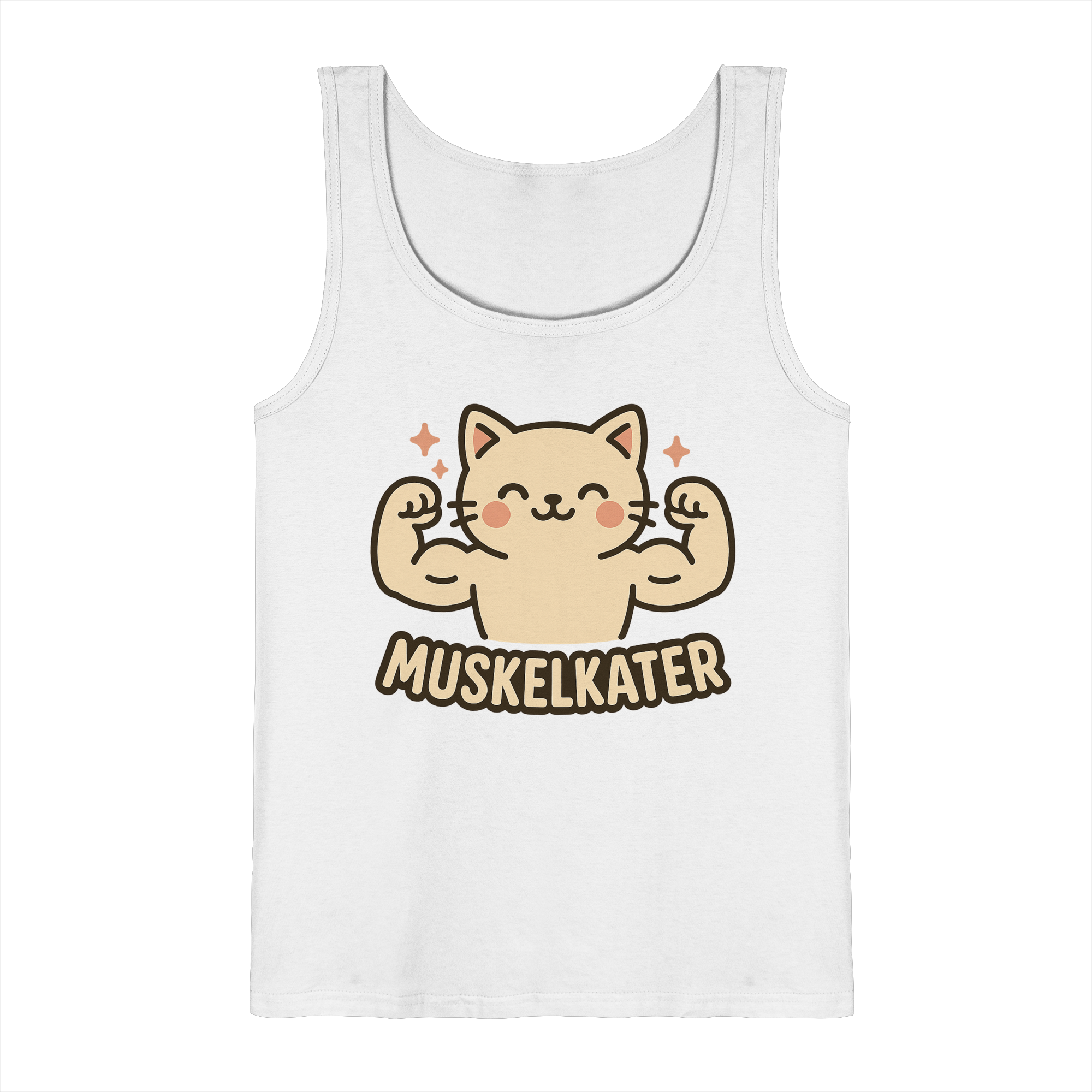 Muskelkater - Herren Tank-Top Shirt | Fitness Katze Gym Kraftsport Anime - Imagen 15 de 16