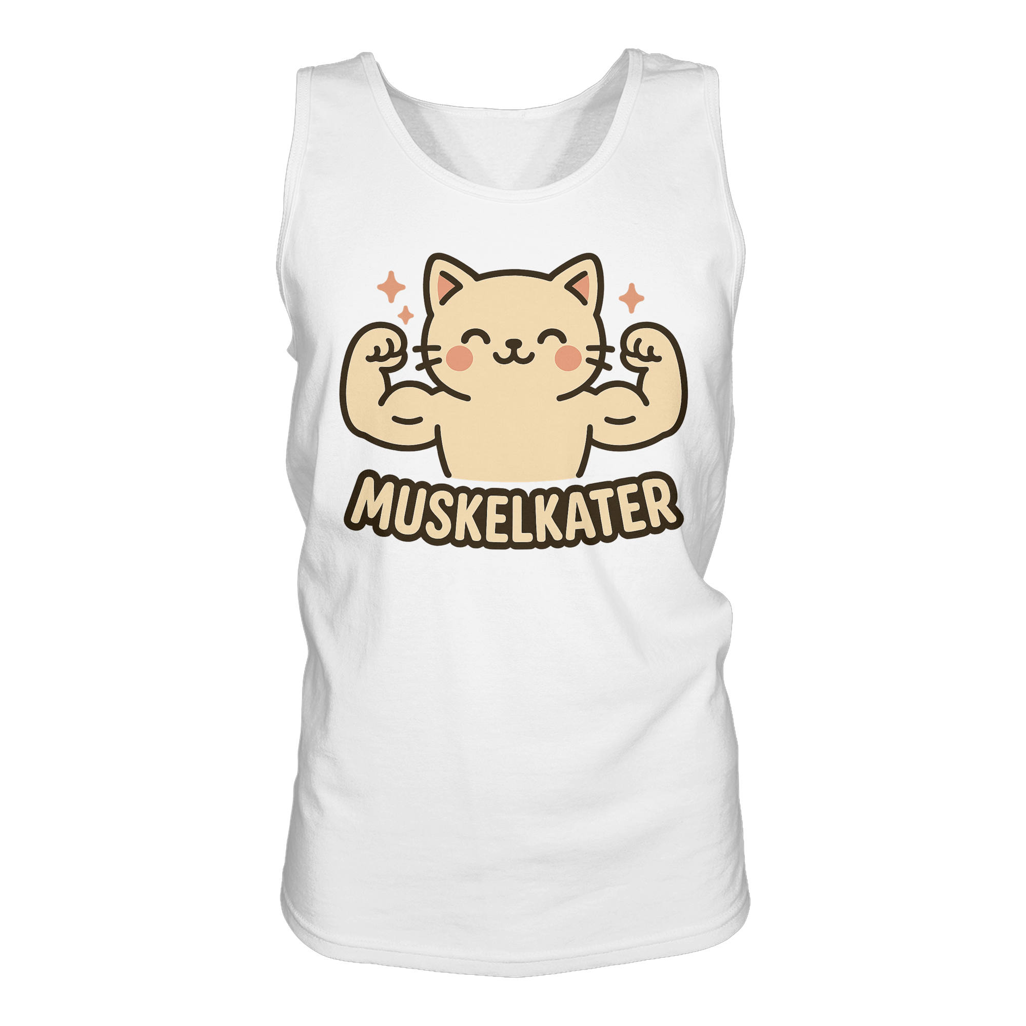 Muskelkater - Herren Tank-Top Shirt | Fitness Katze Gym Kraftsport Anime - Imagen 16 de 16