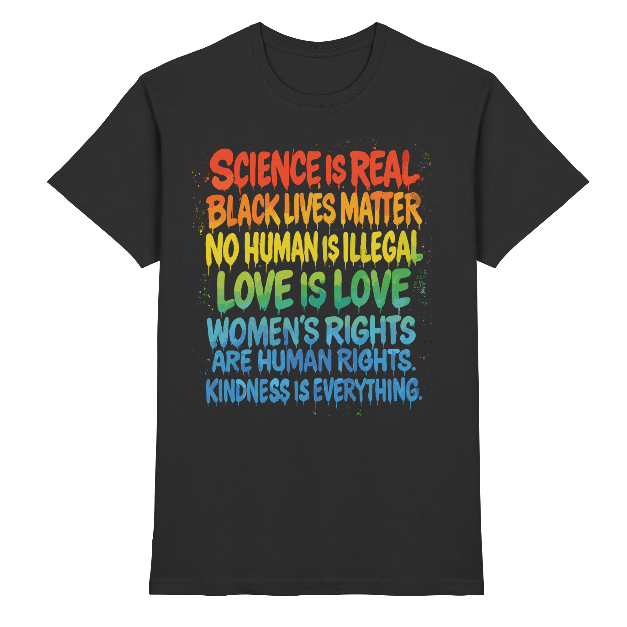 Regenbogen Statement – Human Rights Pride - Premium Shirt - Bild 2 von 10