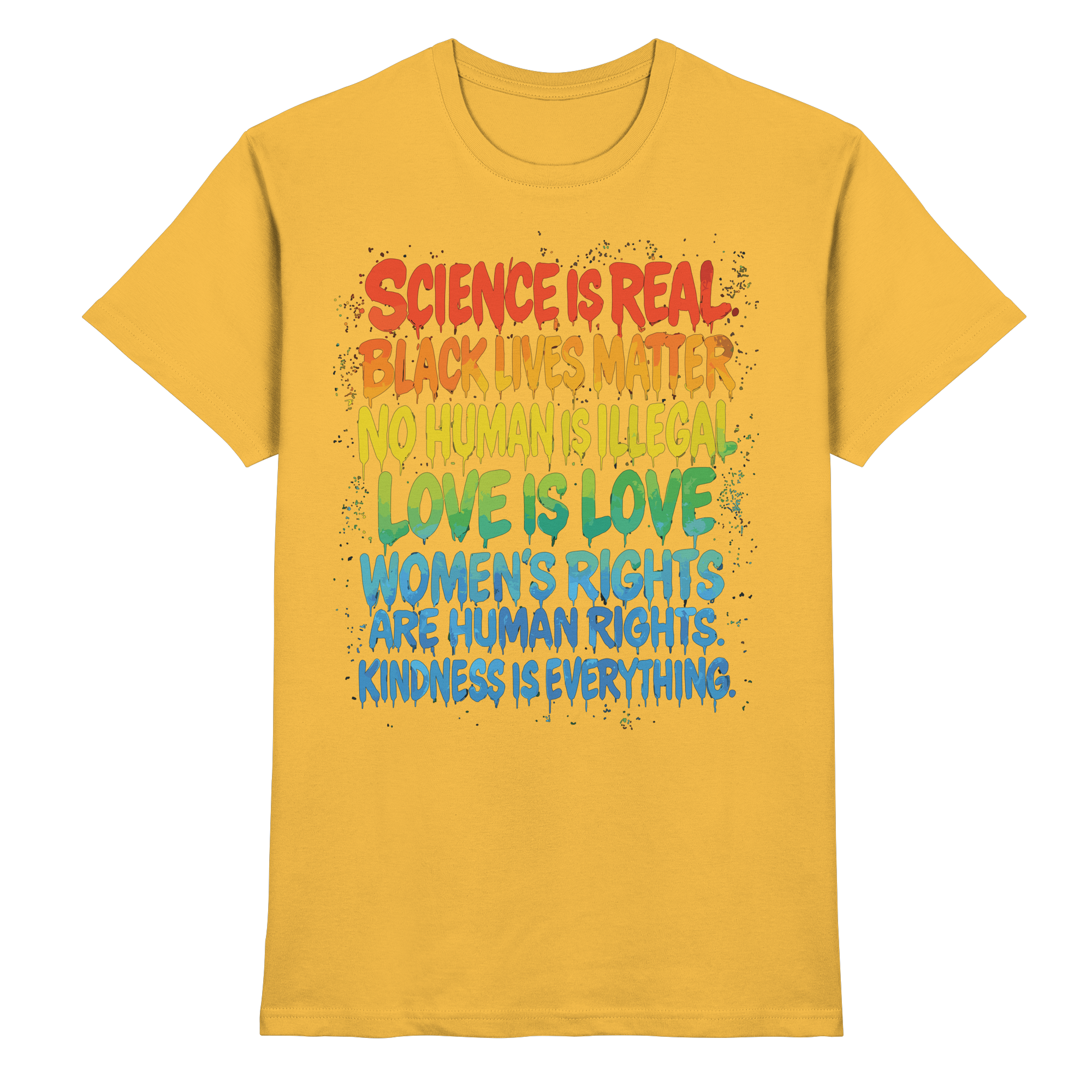 Regenbogen Statement – Human Rights Pride - Premium Shirt - Bild 3 von 10
