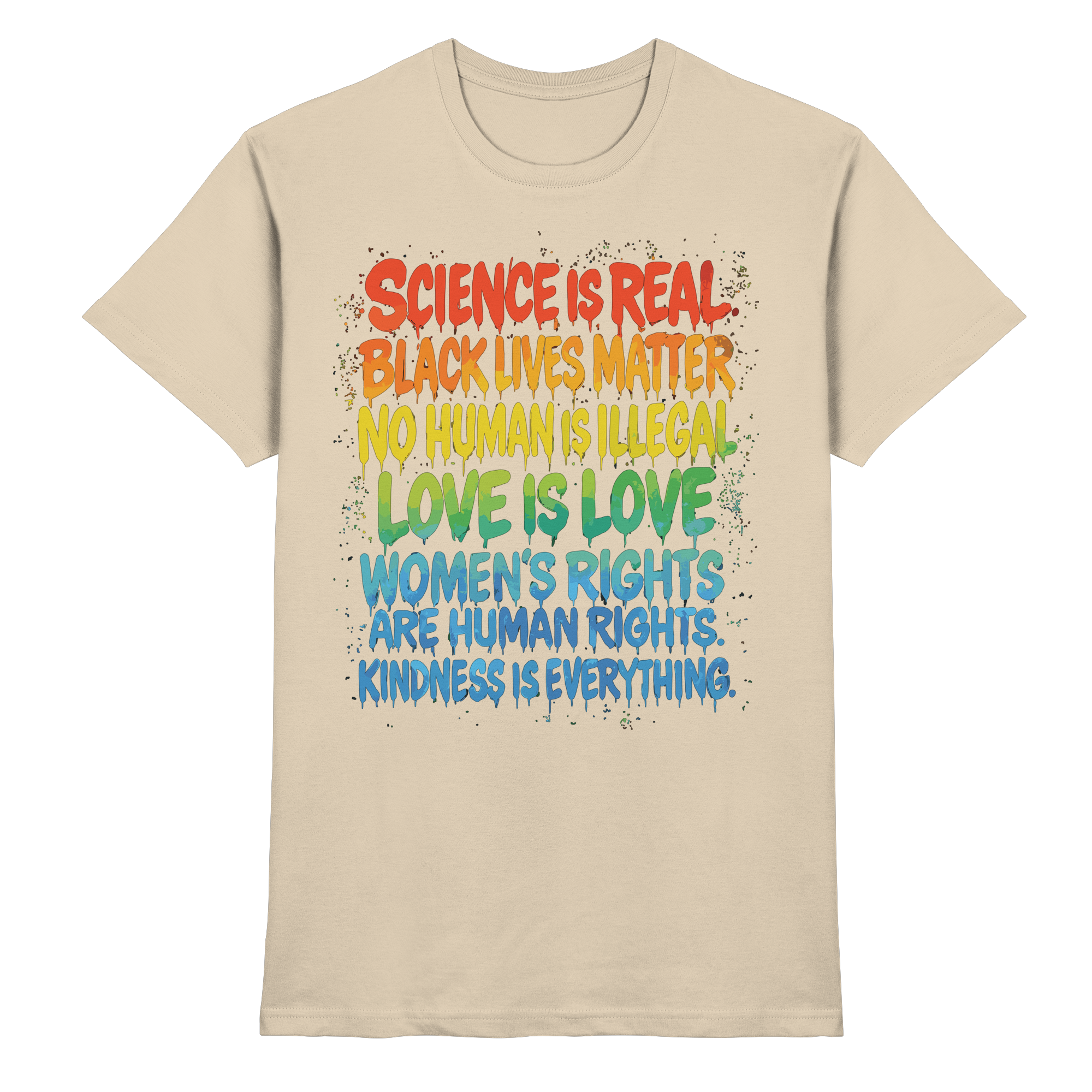 Regenbogen Statement – Human Rights Pride - Premium Shirt - Bild 7 von 10