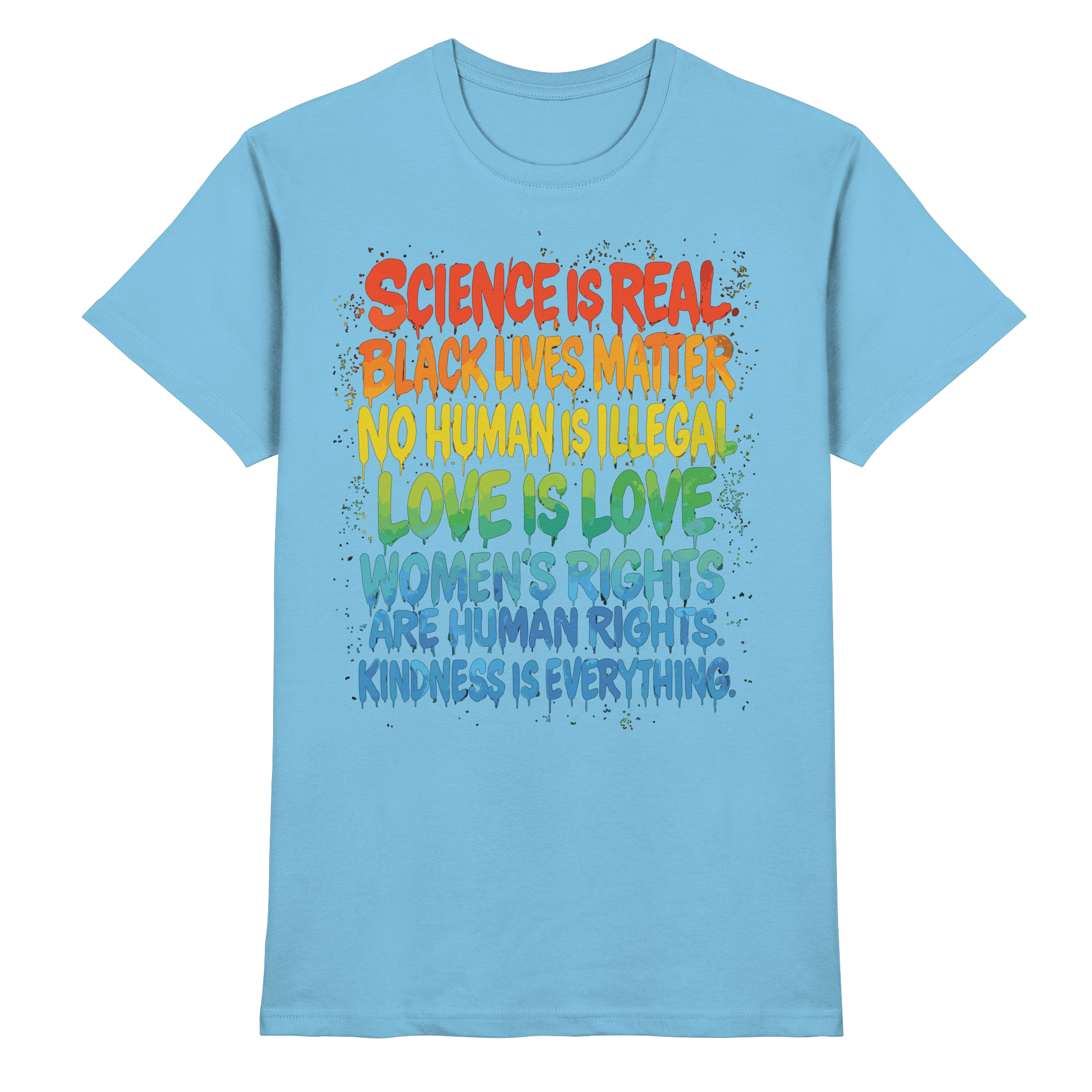 Regenbogen Statement – Human Rights Pride - Premium Shirt - Bild 8 von 10