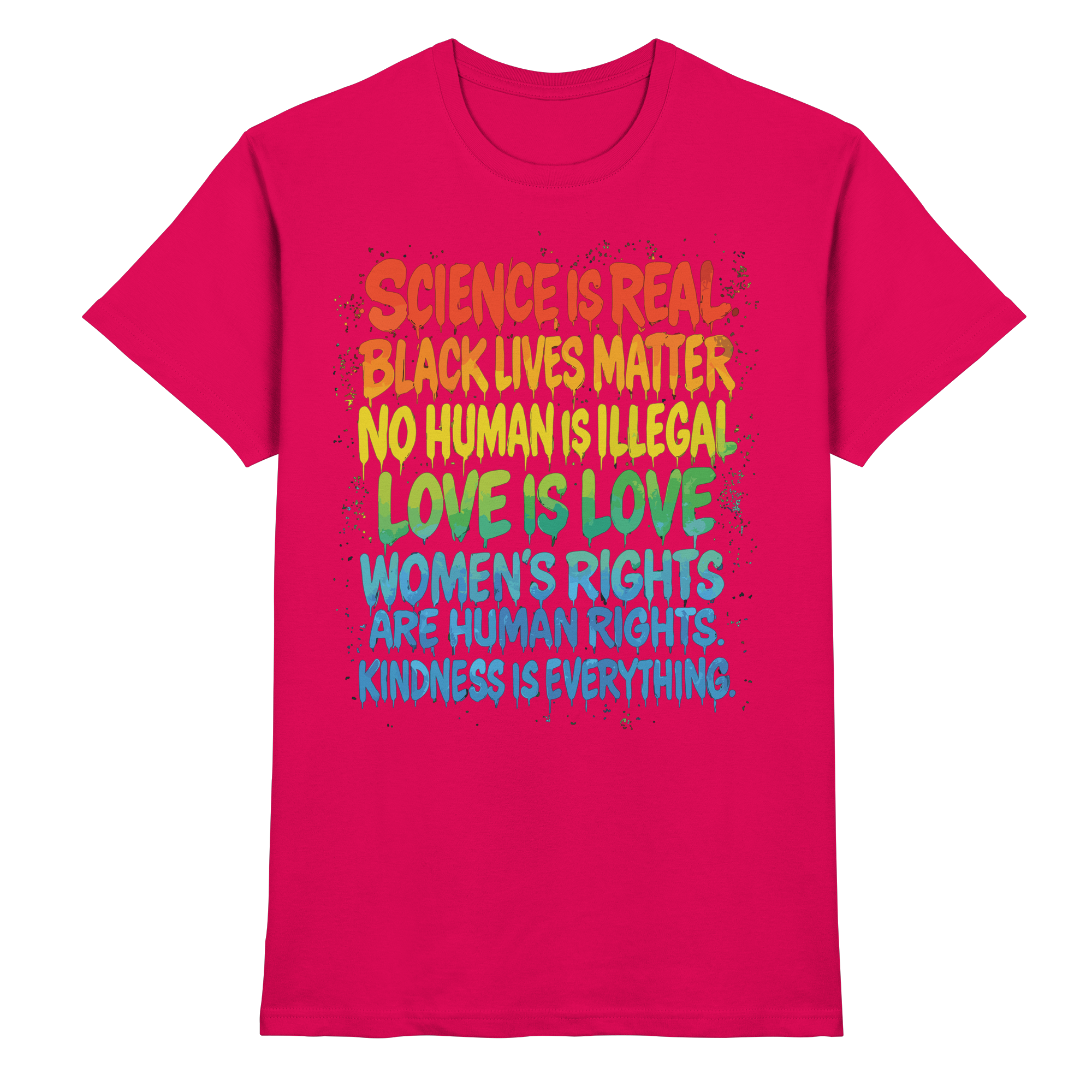 Regenbogen Statement – Human Rights Pride - Premium Shirt - Bild 9 von 10