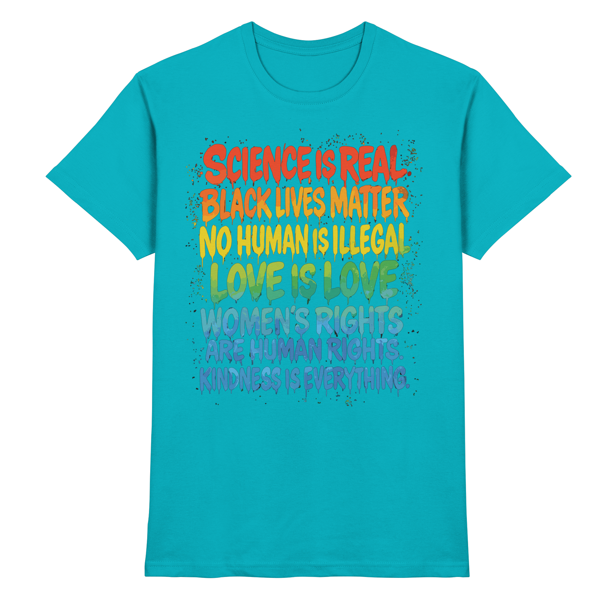 Regenbogen Statement – Human Rights Pride - Premium Shirt - Bild 10 von 10