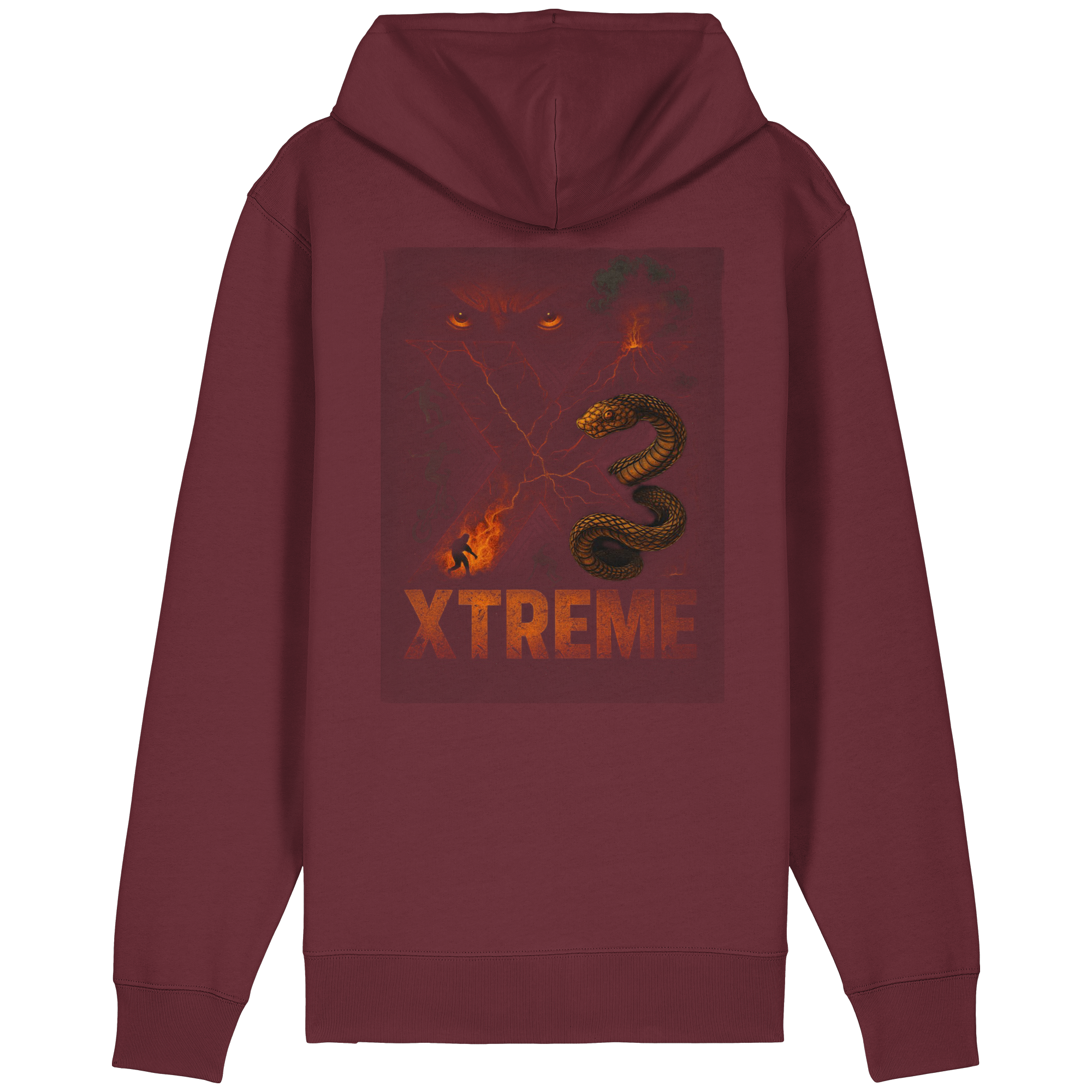 T-Shirt Unisex – XTREME Instinct - Dark Fusion Edition – Bordeauxrot – XS