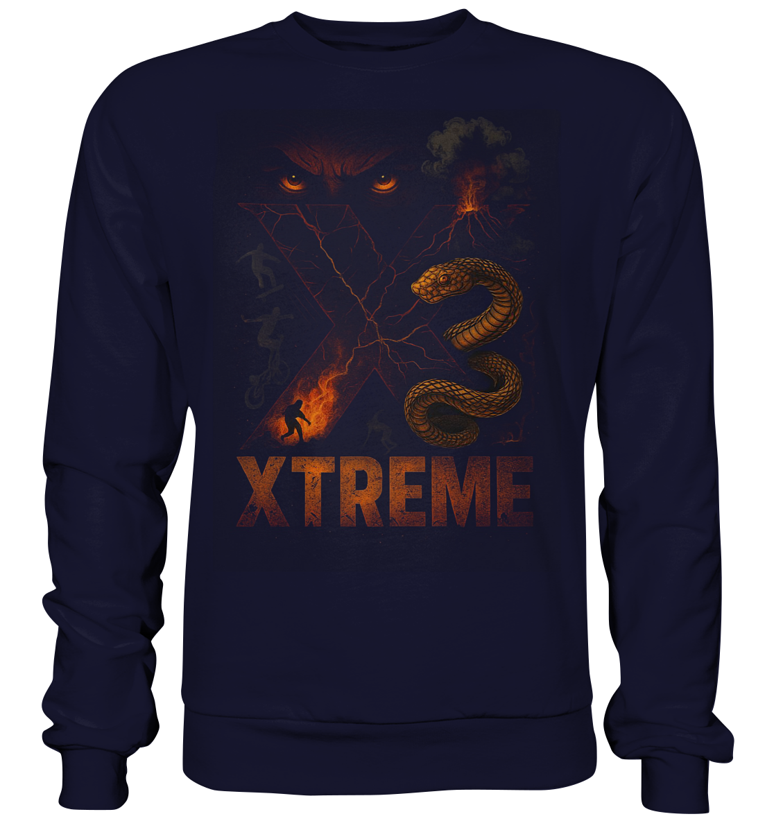 Sweatshirt Unisex – XTREME Instinct - Dark Fusion Edition – New Marineblau – S