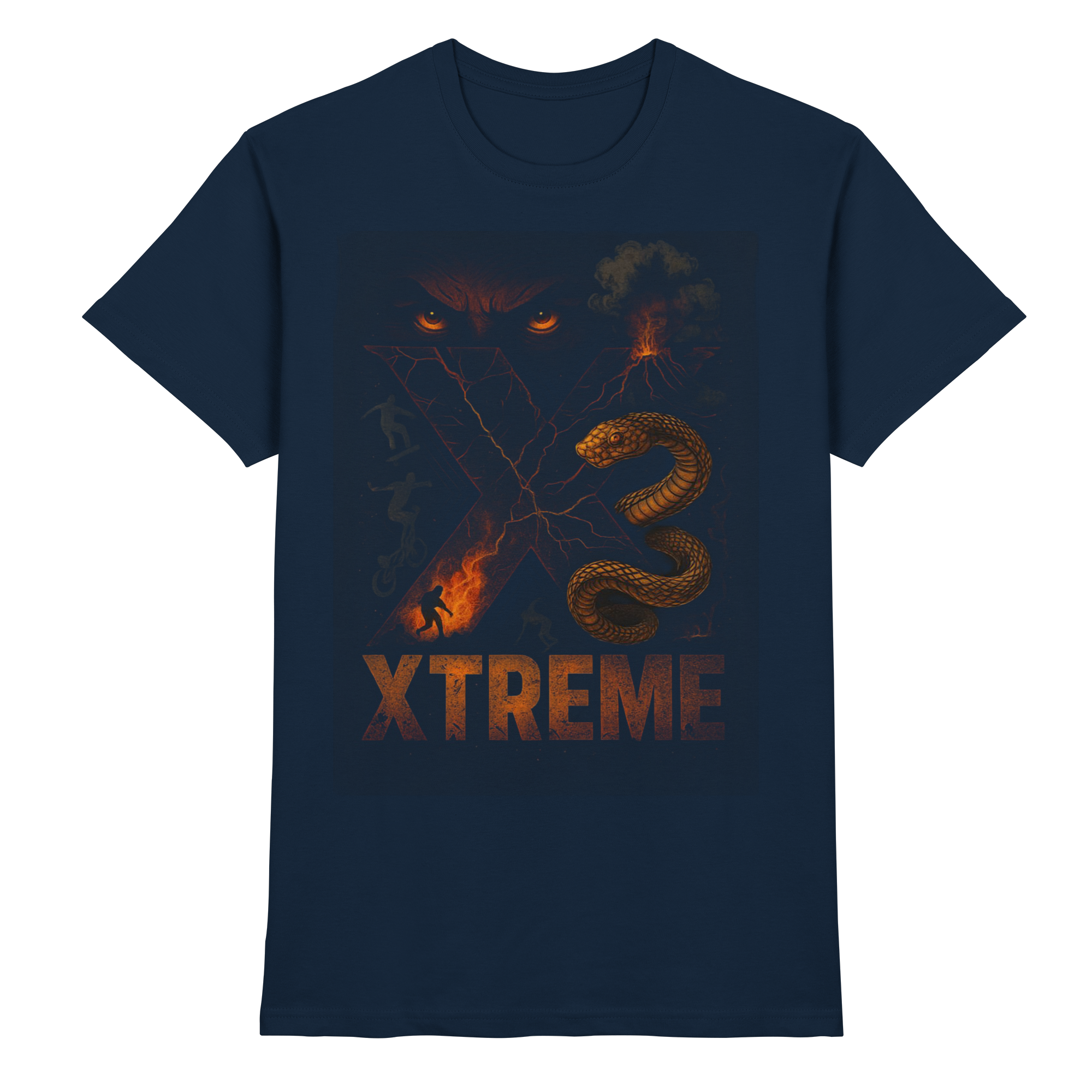 T-Shirt Unisex – XTREME Instinct - Dark Fusion Edition – Marineblau – S