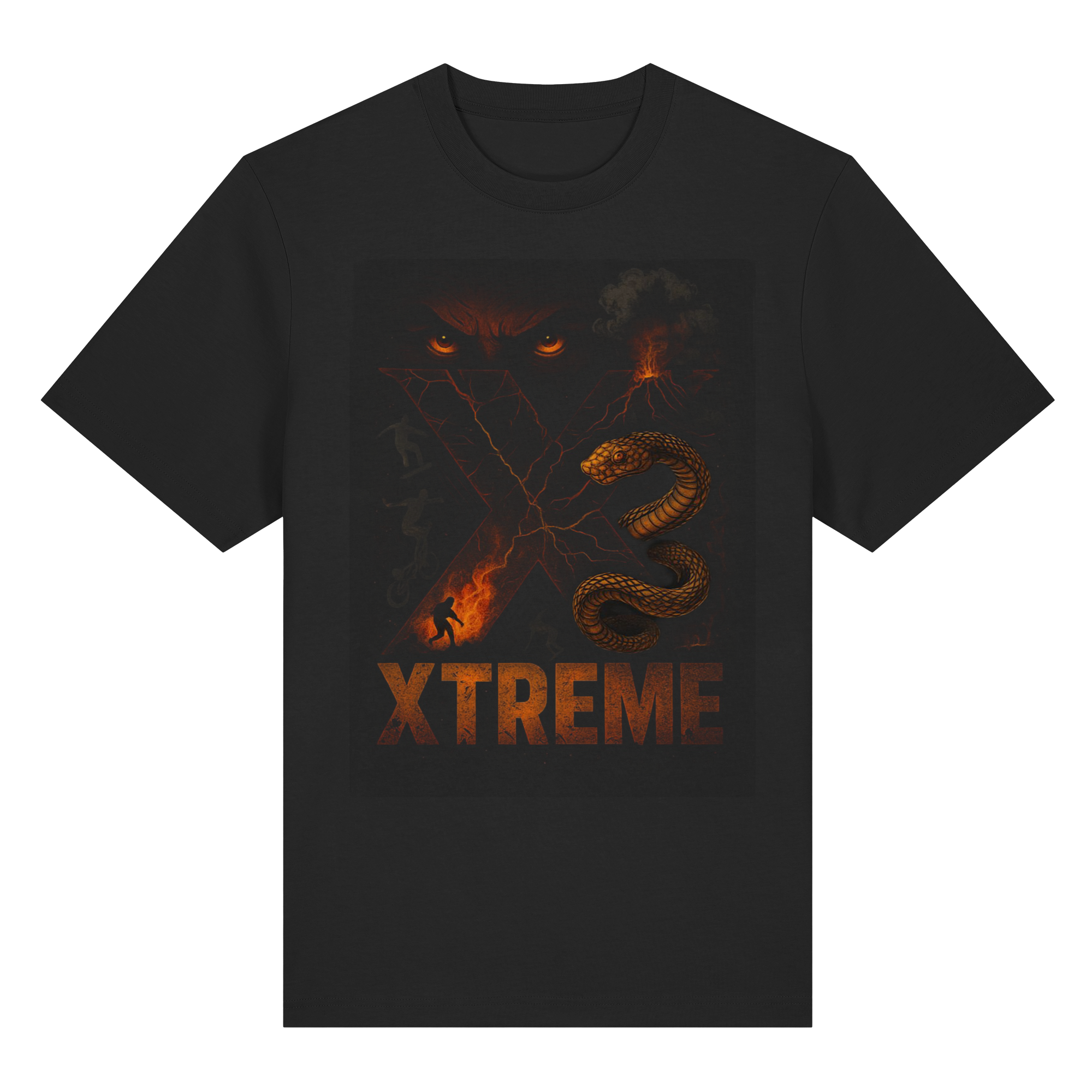 T-Shirt Unisex – XTREME Instinct - Dark Fusion Edition – Schwarz – XS