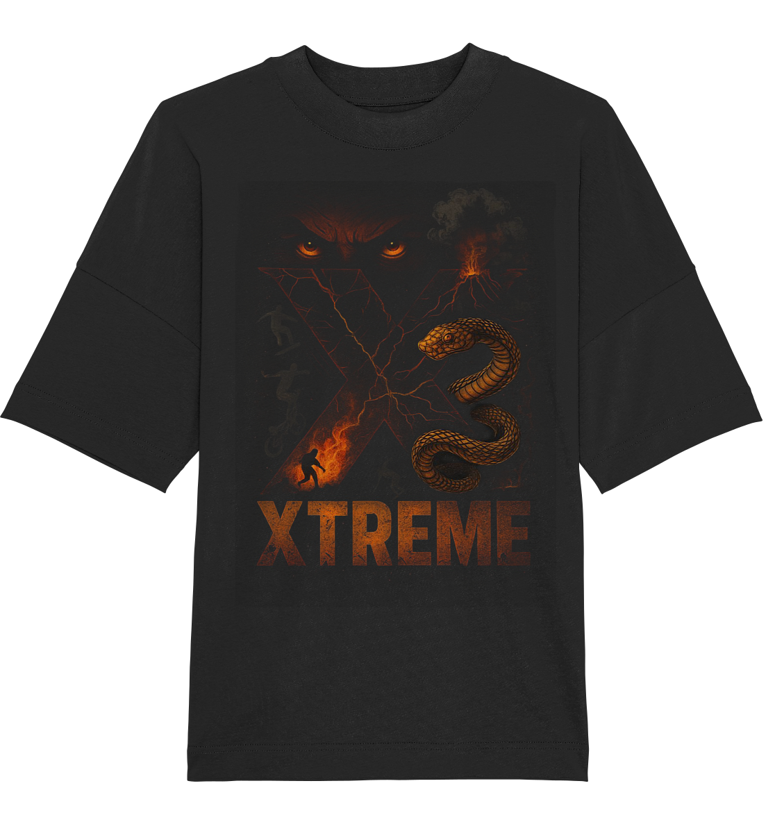 T-Shirt Unisex – XTREME Instinct - Dark Fusion Edition – Schwarz – XS