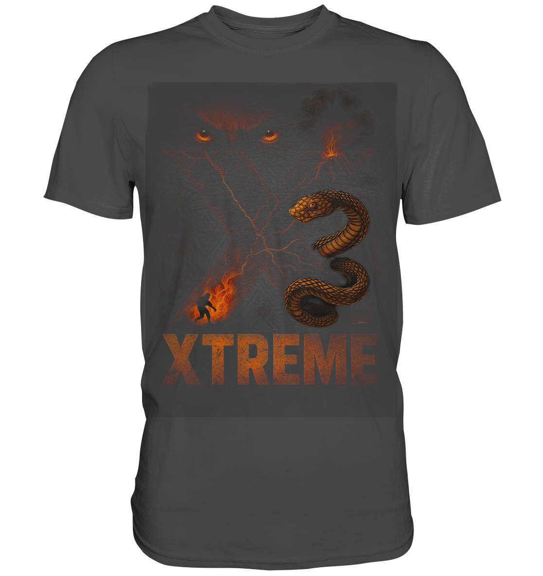 T-Shirt Unisex – XTREME Instinct - Dark Fusion Edition – Graphite (Solid) – S