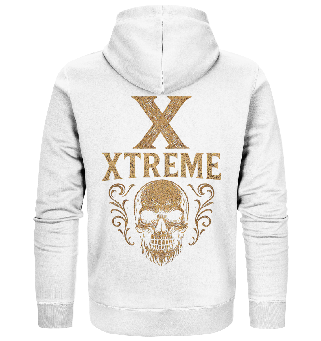 Totenkopf Wurzeln T-Shirt Unisex – XTREME Skull Roots – Weiß – S
