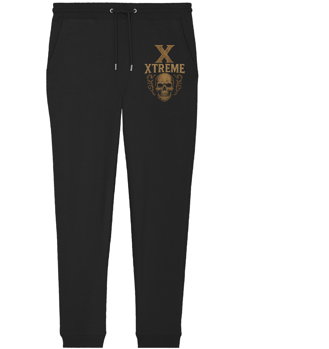 Totenkopf Wurzeln Jogginghose Unisex – XTREME Skull Roots – Schwarz – XS