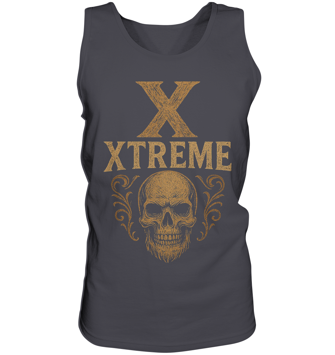 Totenkopf Wurzeln Tanktop Unisex – XTREME Skull Roots – Anthrazit – S