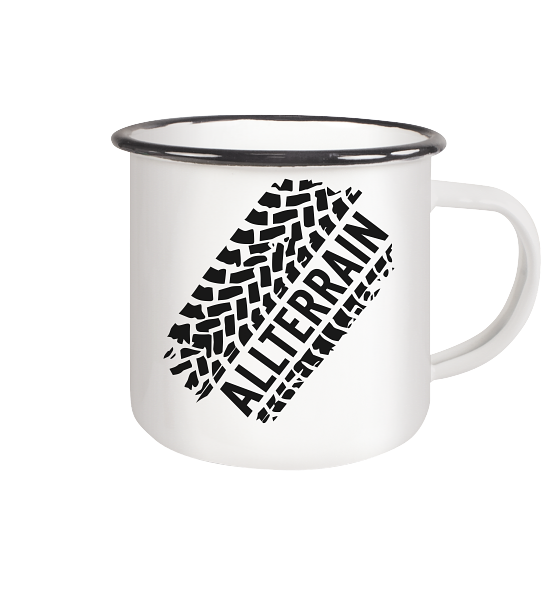 Allterrain Emaille Tasse (Black)