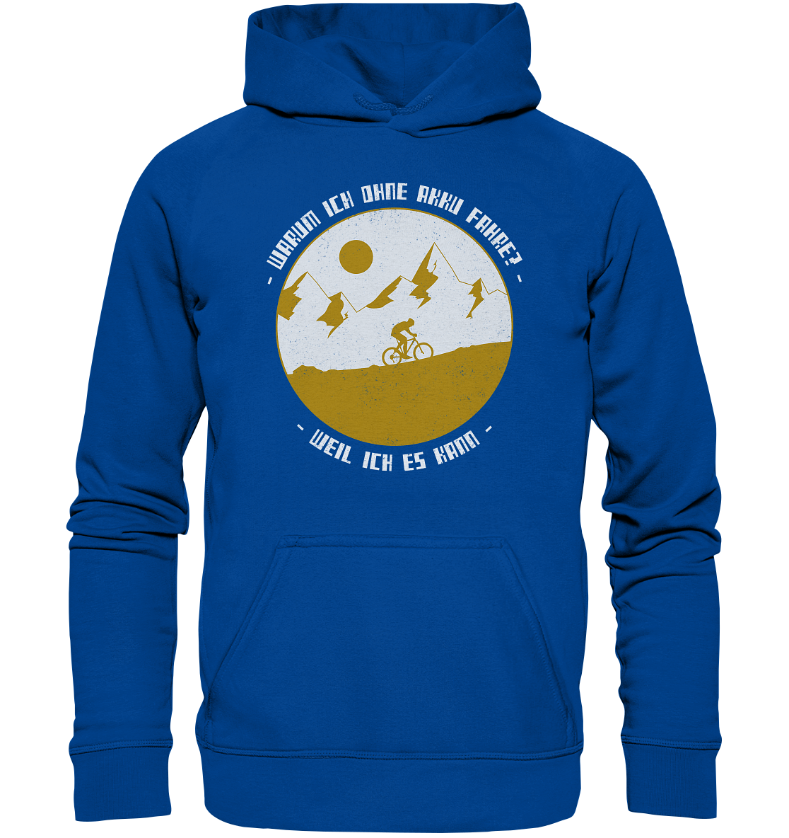 Hoodie Wrum ich ohne Akku fahre-weil ich es kann Fahrrad Fun Geschenk Outdoor - Picture 7 of 8