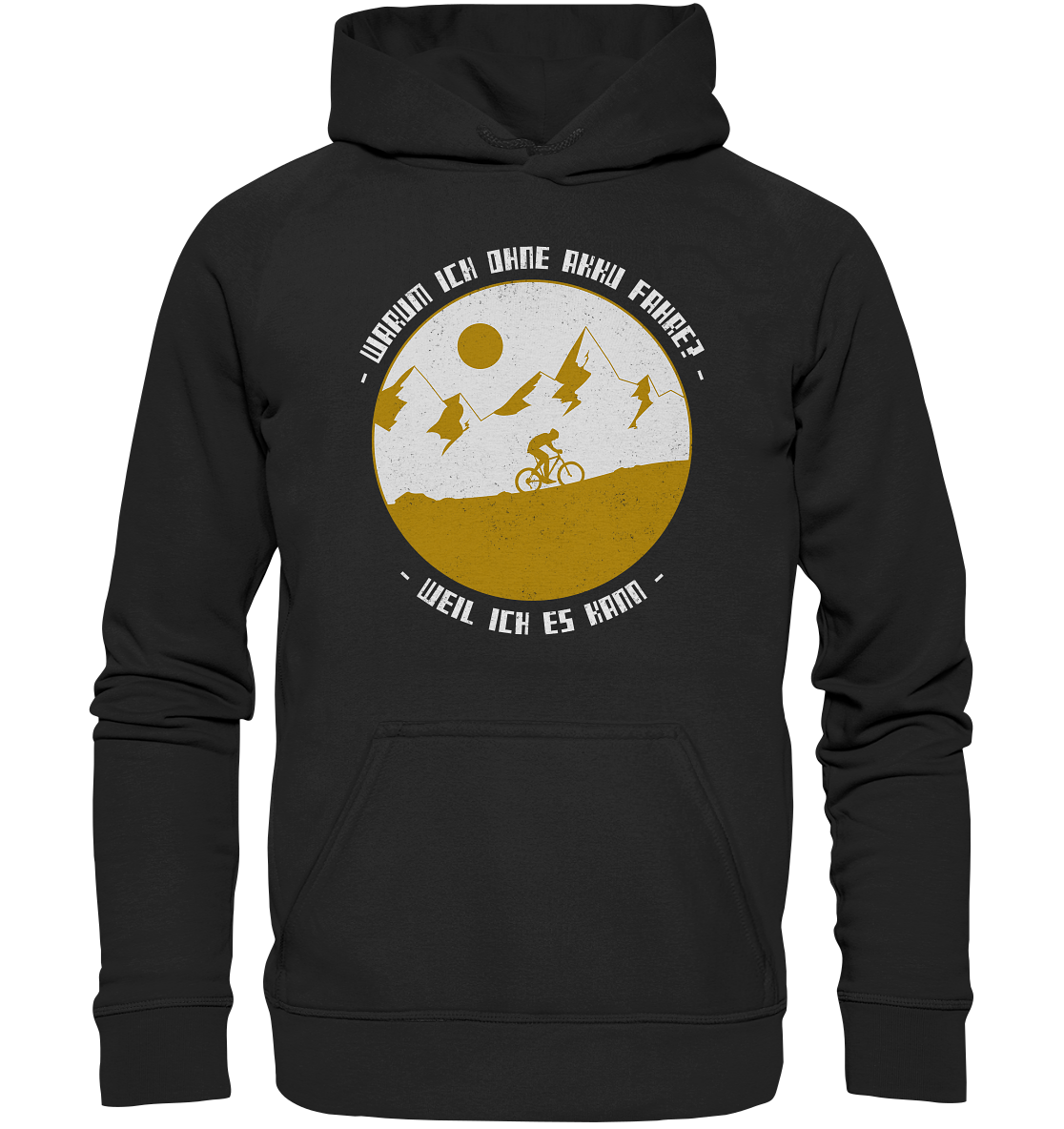 Hoodie Wrum ich ohne Akku fahre-weil ich es kann Fahrrad Fun Geschenk Outdoor - Picture 5 of 8