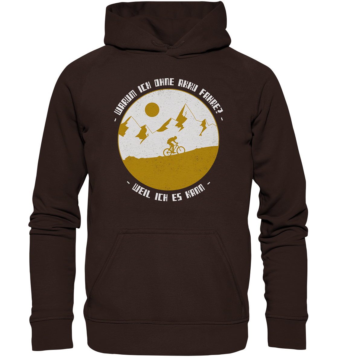 Hoodie Wrum ich ohne Akku fahre-weil ich es kann Fahrrad Fun Geschenk Outdoor - Picture 4 of 8