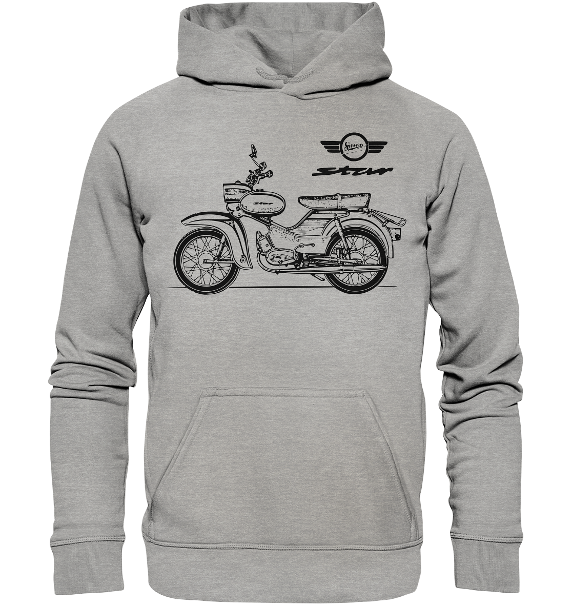 Hoodie Star Simson Suhl Rocker VEB IFA DDR Geschenk - Picture 5 of 6