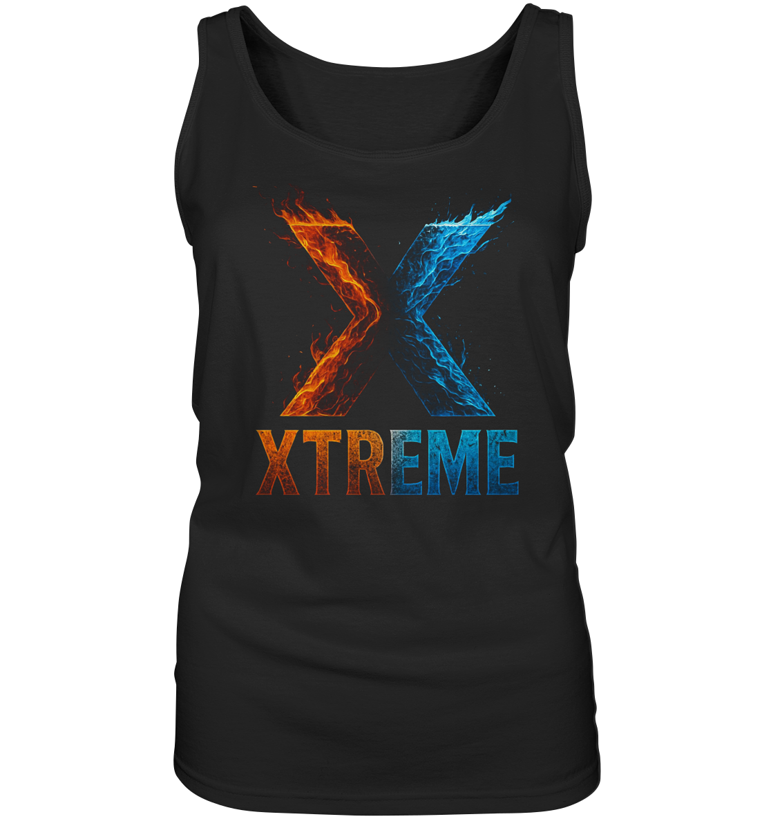 Feuer & Eis Damen Tanktop – Xtreme - Feuer & Eis Edition – Schwarz – S