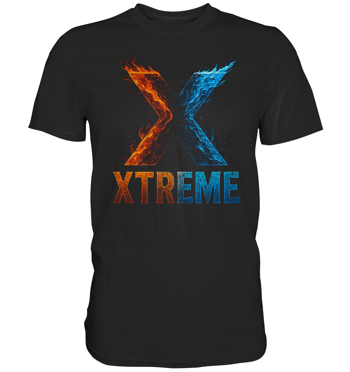 Feuer & Eis T-Shirt Unisex – Xtreme - Feuer & Eis Edition – Schwarz – XS