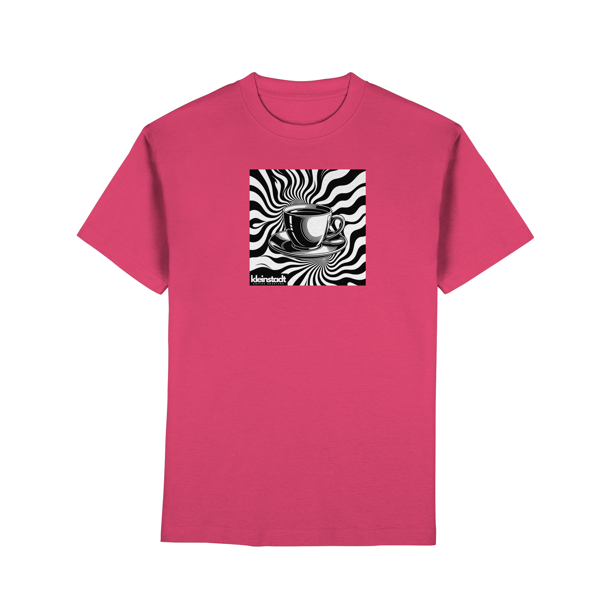 Coffee Cup Zebra Tee – Pink
