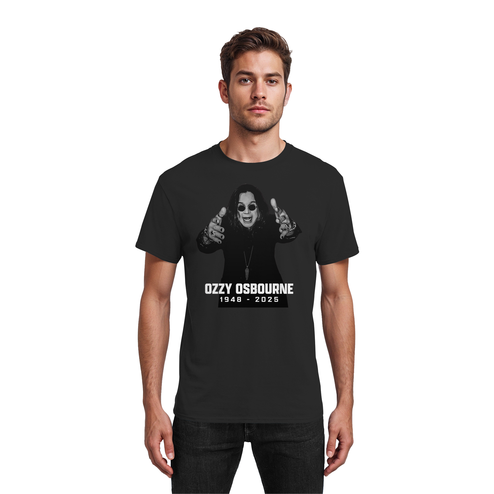 Ozzy Osbourne - 1948 - 2025 - T-Shirt Black Sabbath - Rest in Peace