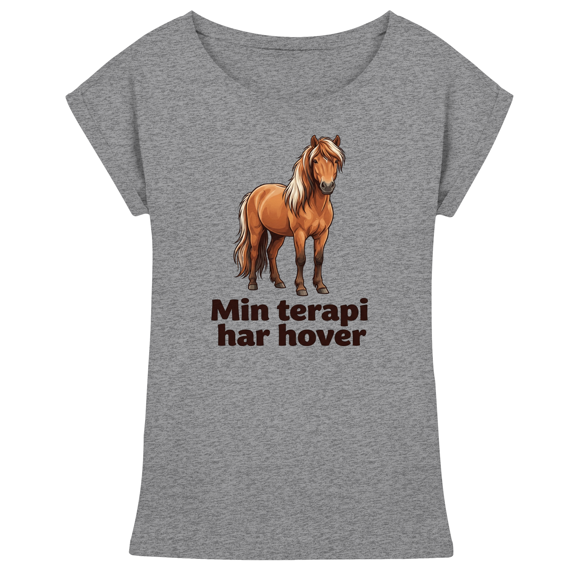 hoveterapi - T-skjorte med forlengede skuldre for kvinner 2