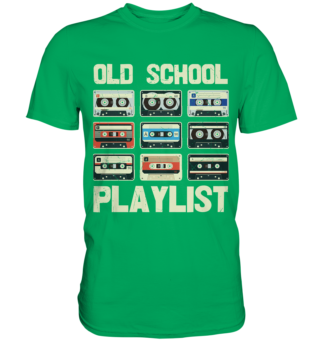 Herren T-Shirt Mit Tape-Kassette Motiv – Musik T-Shirt, 100% Baumwolle, Siebdruck, Größen S-5XL, Lässiger Schnitt