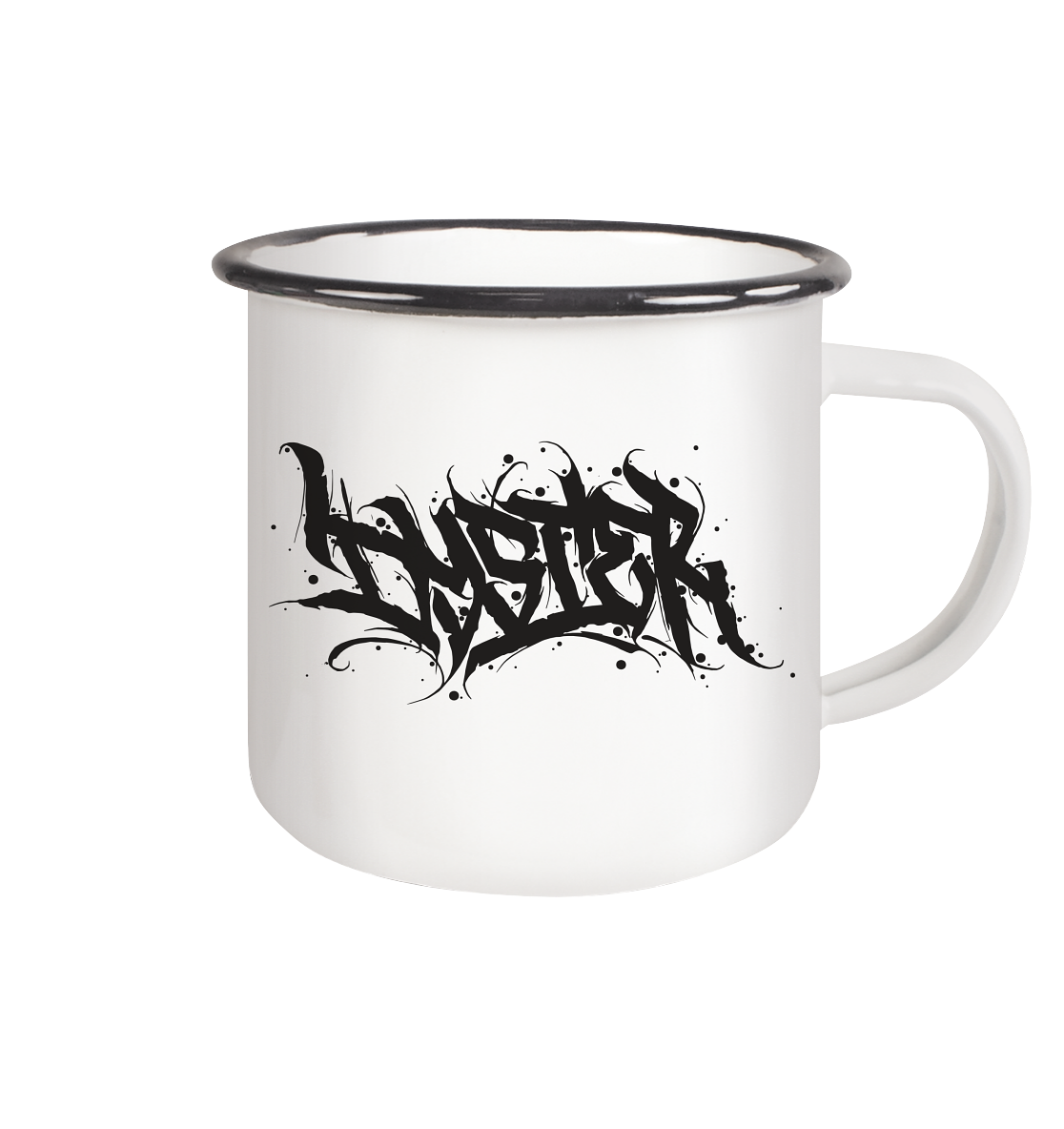 TESTPROD - Emaille Tasse (Black)