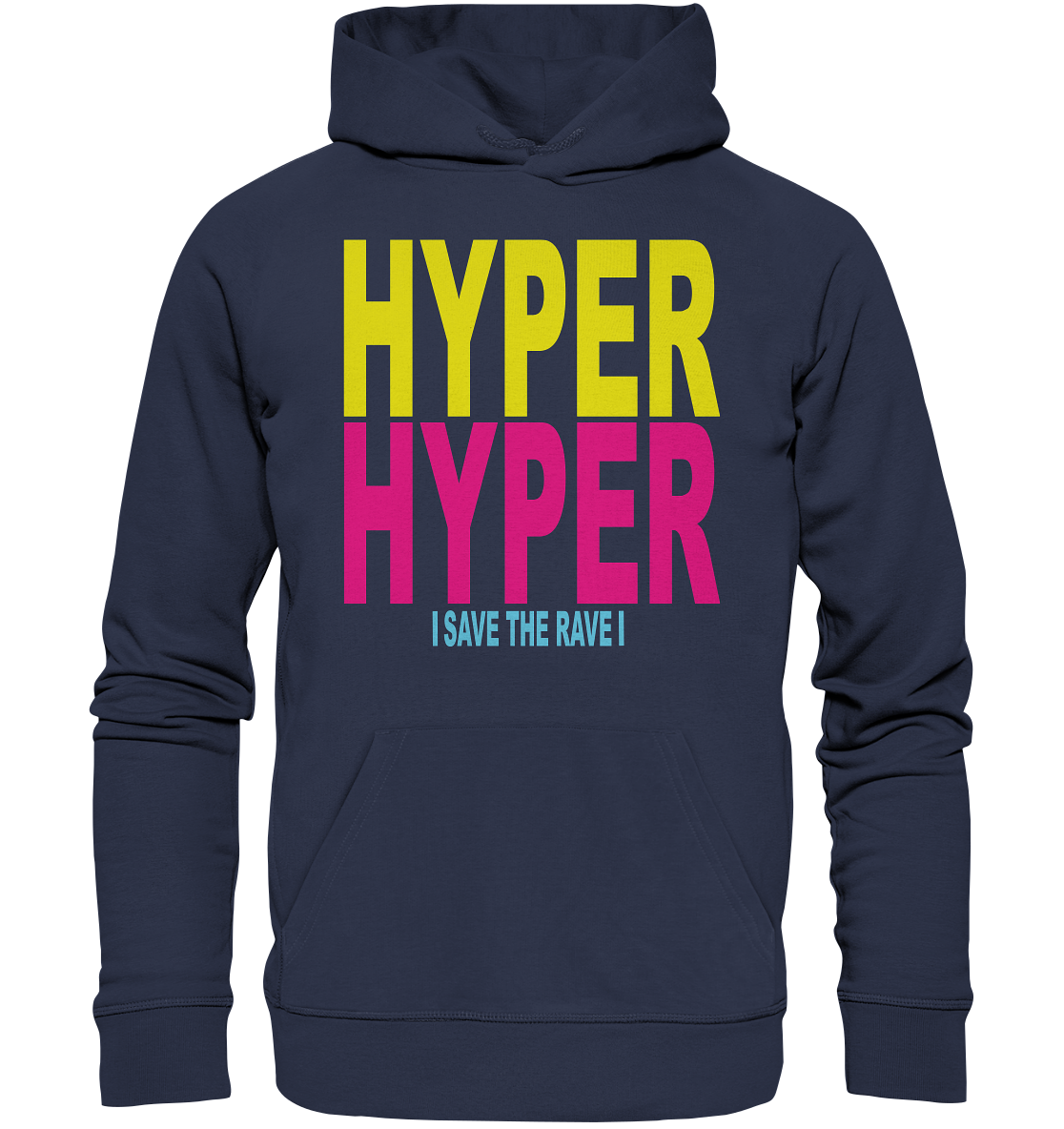 Hyper Hyper Raver Outfit – 90er Techno Spruch Festival Mode - Premium Unisex H - Bild 6 von 8