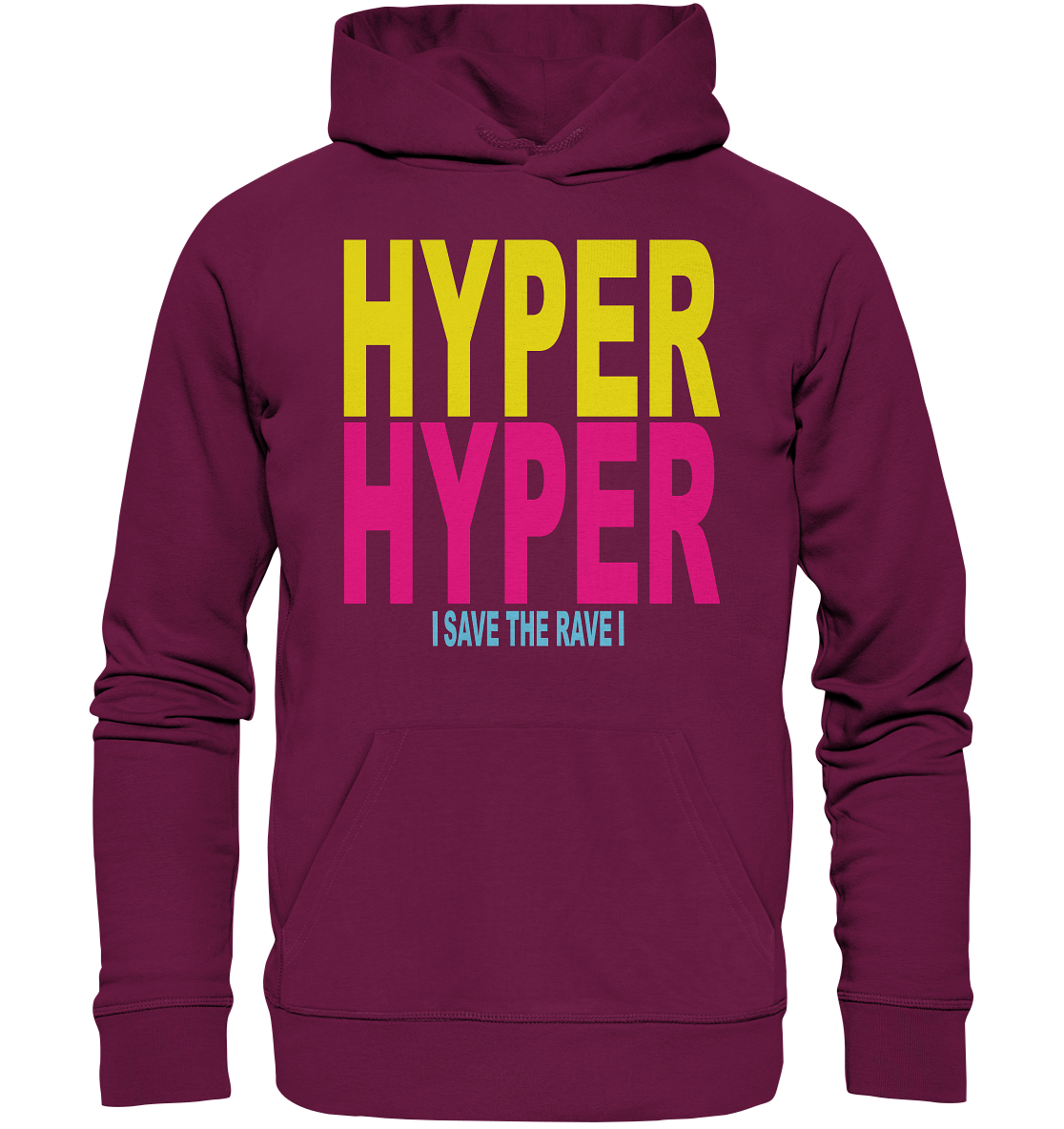 Hyper Hyper Raver Outfit – 90er Techno Spruch Festival Mode - Premium Unisex H - Bild 3 von 8